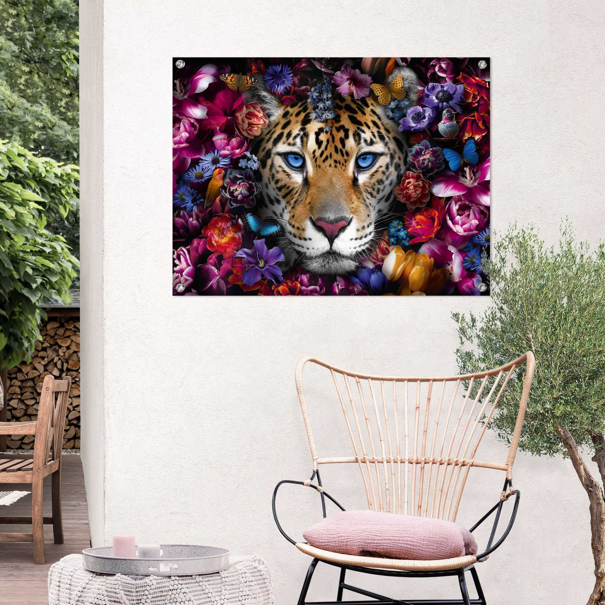 Image of Reinders Poster "Flower Cat" Outdoor für Garten oder Balkon
