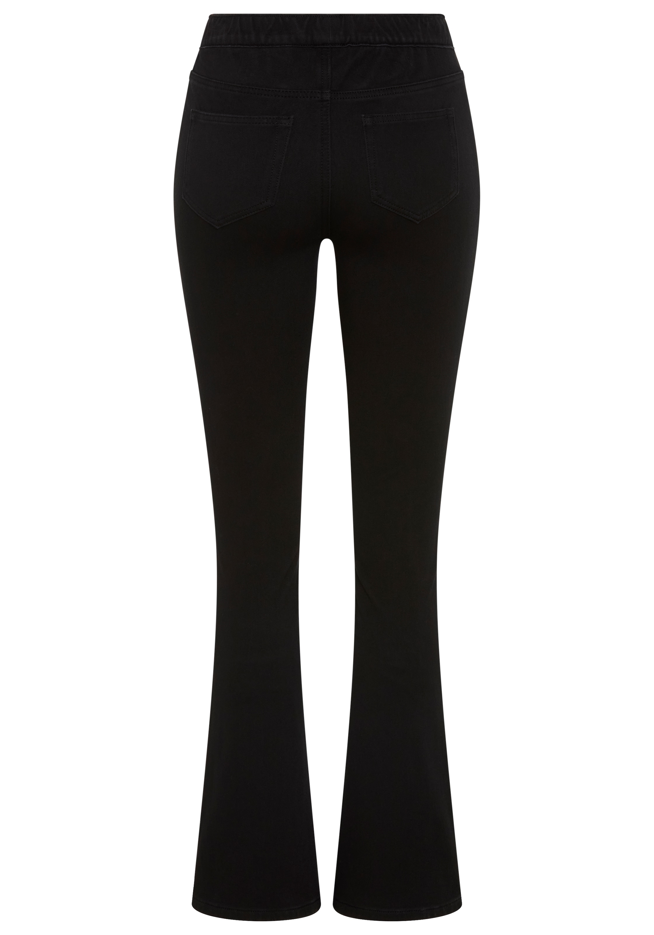 Arizona Jeggings en jeans »im 4 Way Stretch, Quer- und Längselastisch, Bootcut« coupe très slim, forme bootcut, hauteur normale de taille