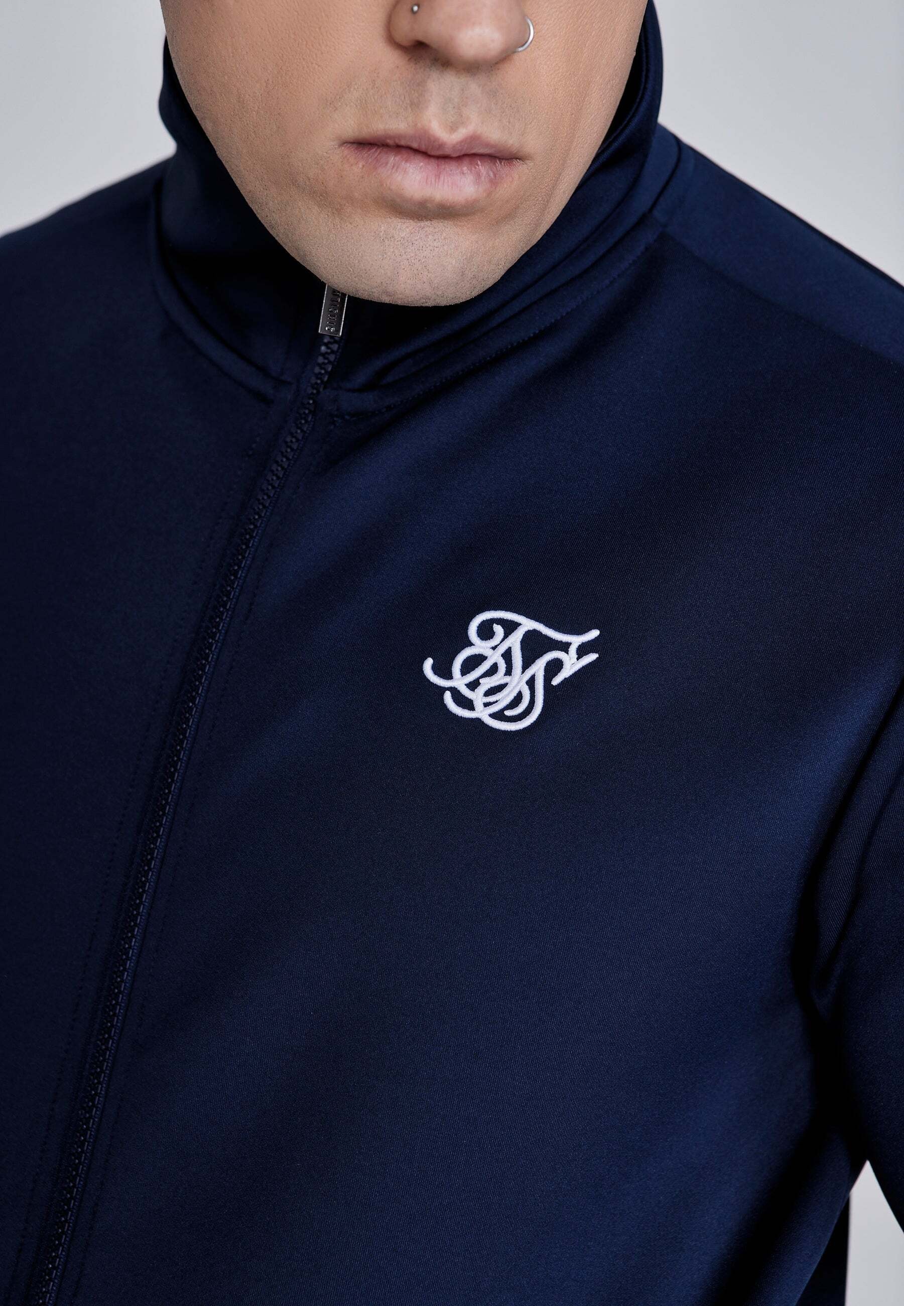 Siksilk Veste sweat »Siksilk Sweatjacke Essentials Poly Track Top«
