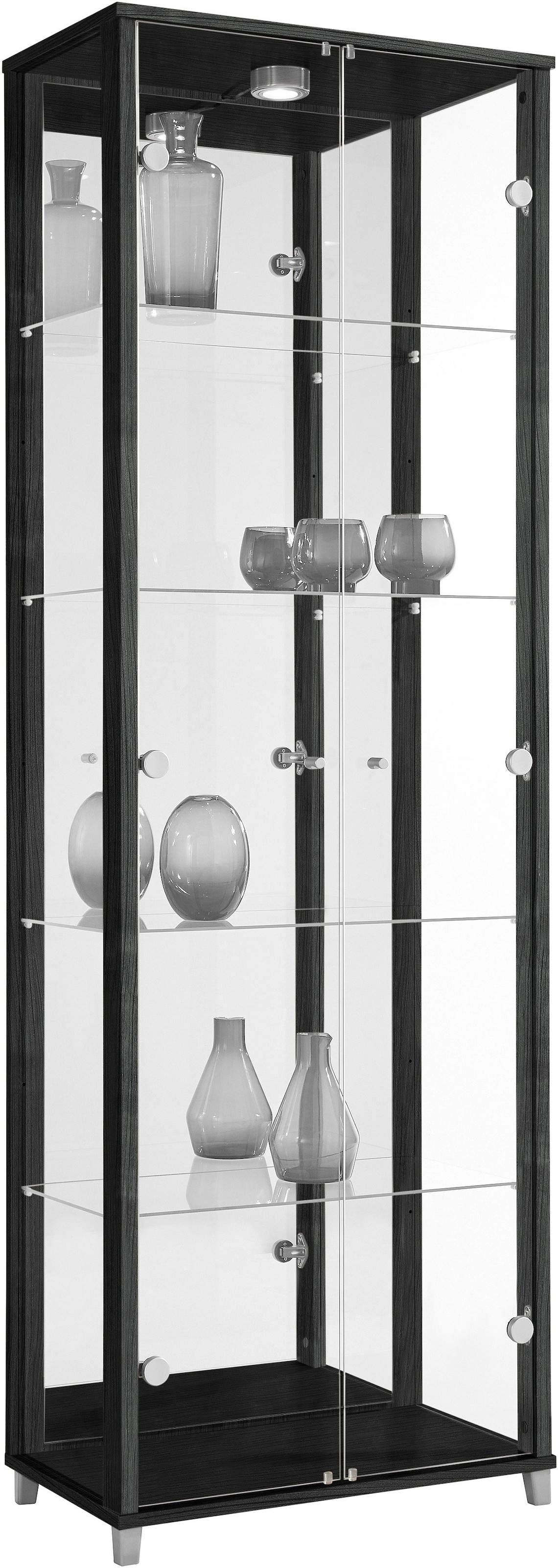 fif möbel Vitrine »OPTIMA«, Standvitrine/Glasvitrine 2x Glastür,perfekt für Sammler,Sammlervitrine