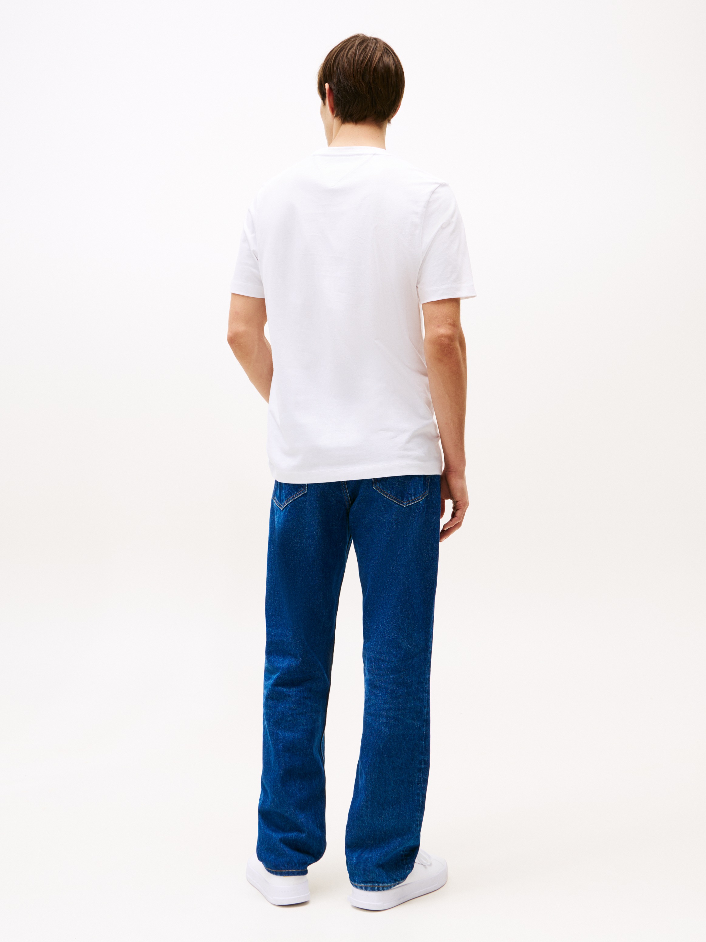 Tommy Hilfiger T-shirt »SCRIPT LOGO TEE« mit aufgesticktem Logo