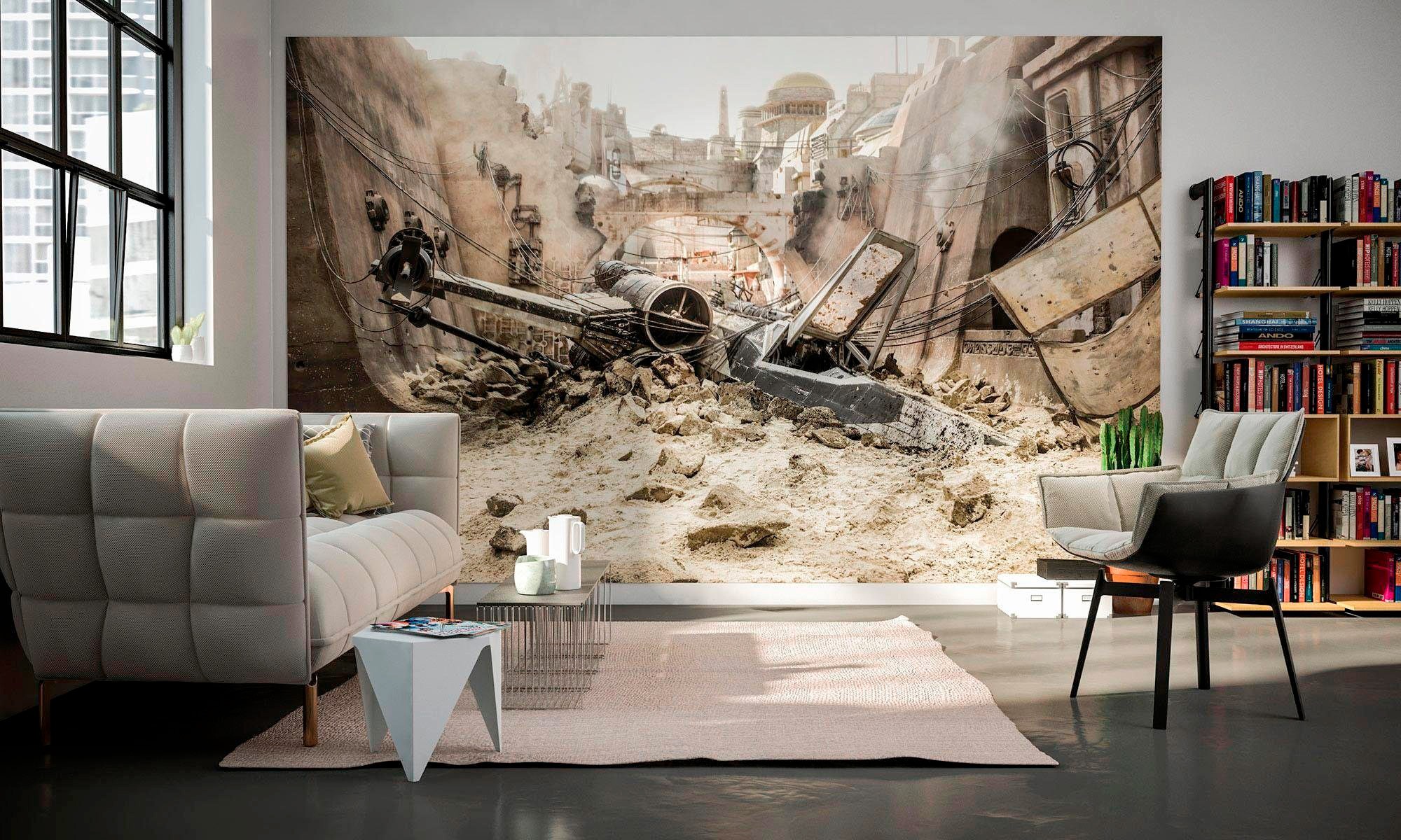 Komar Vliestapete »Digitaldruck Vlies - Star Wars X-Wing - Grösse 400 x 250 cm«, bedruckt, Kinderzimmer