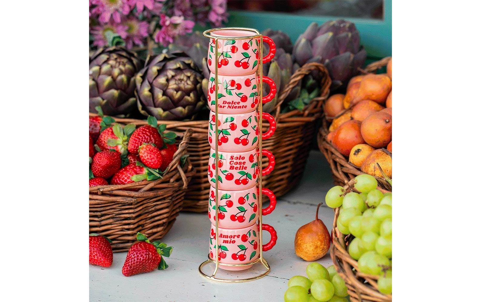 BIALETTI Espressotasse »Espressotasse Set Cherries 60 ml, 1 Stück«