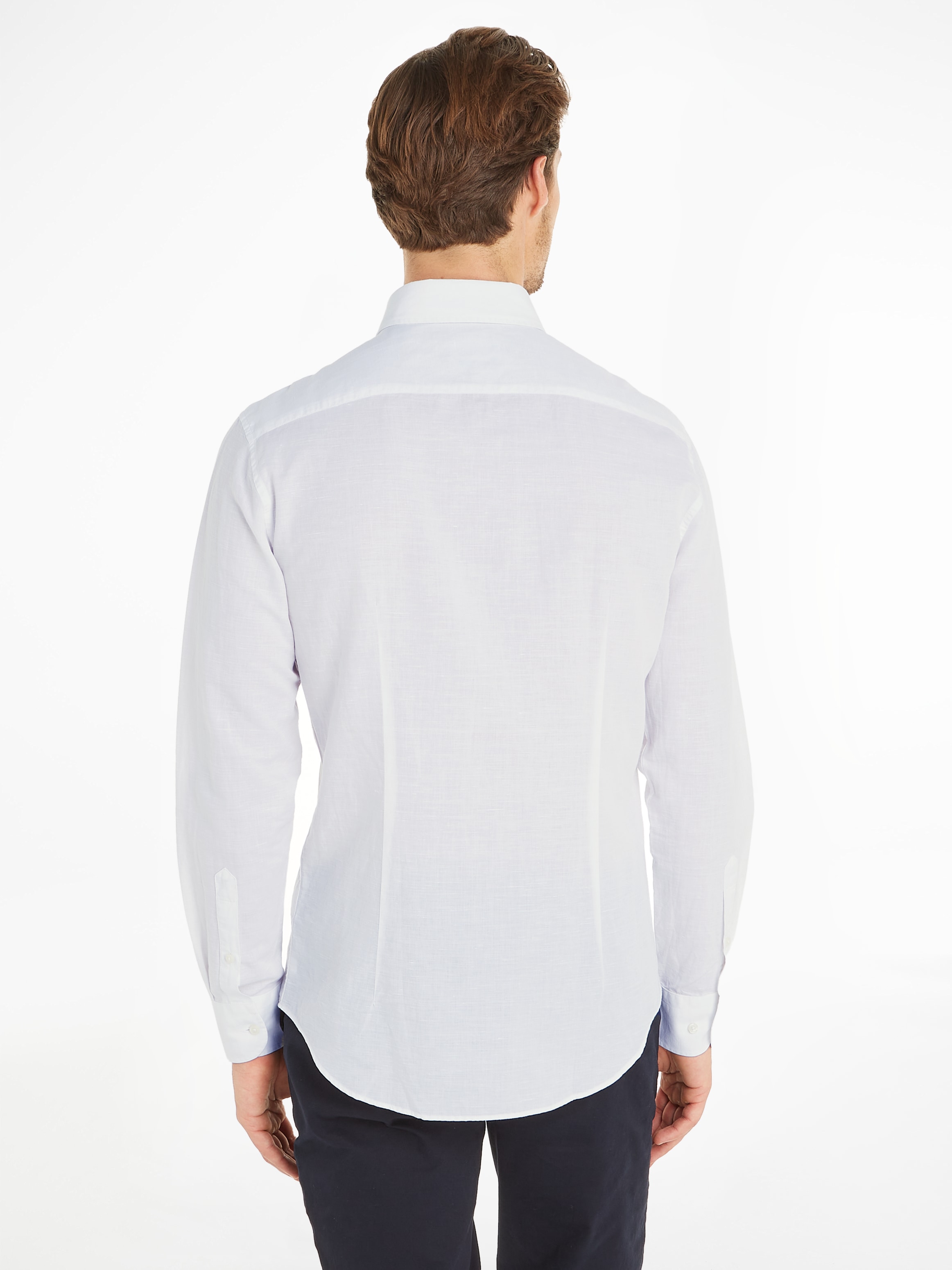 Tommy Hilfiger Langarmhemd »CL W-CO LINEN SOLID Slim Fit SHIRT«