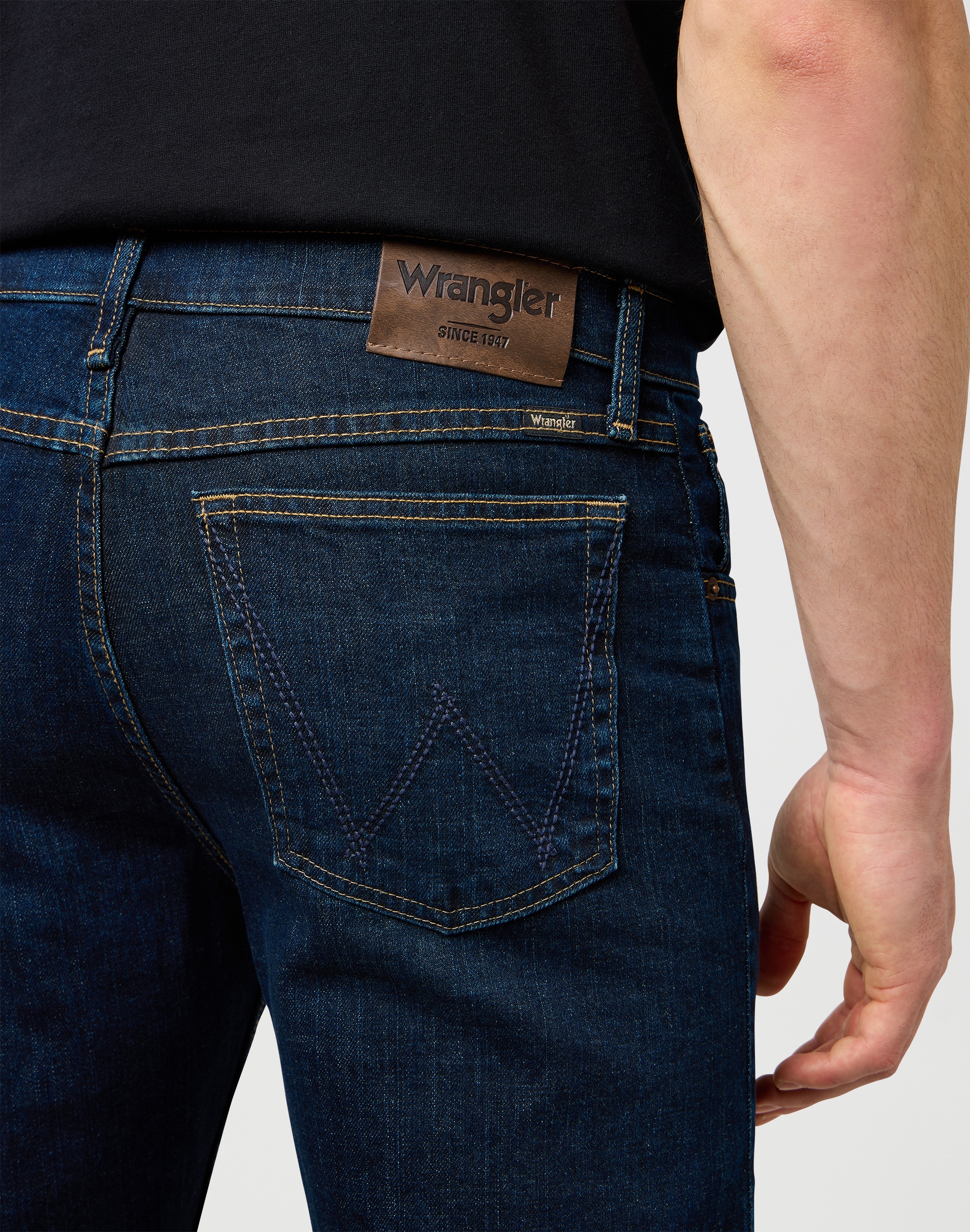 Wrangler Jeans droit aus elastischer Baumwollmischung