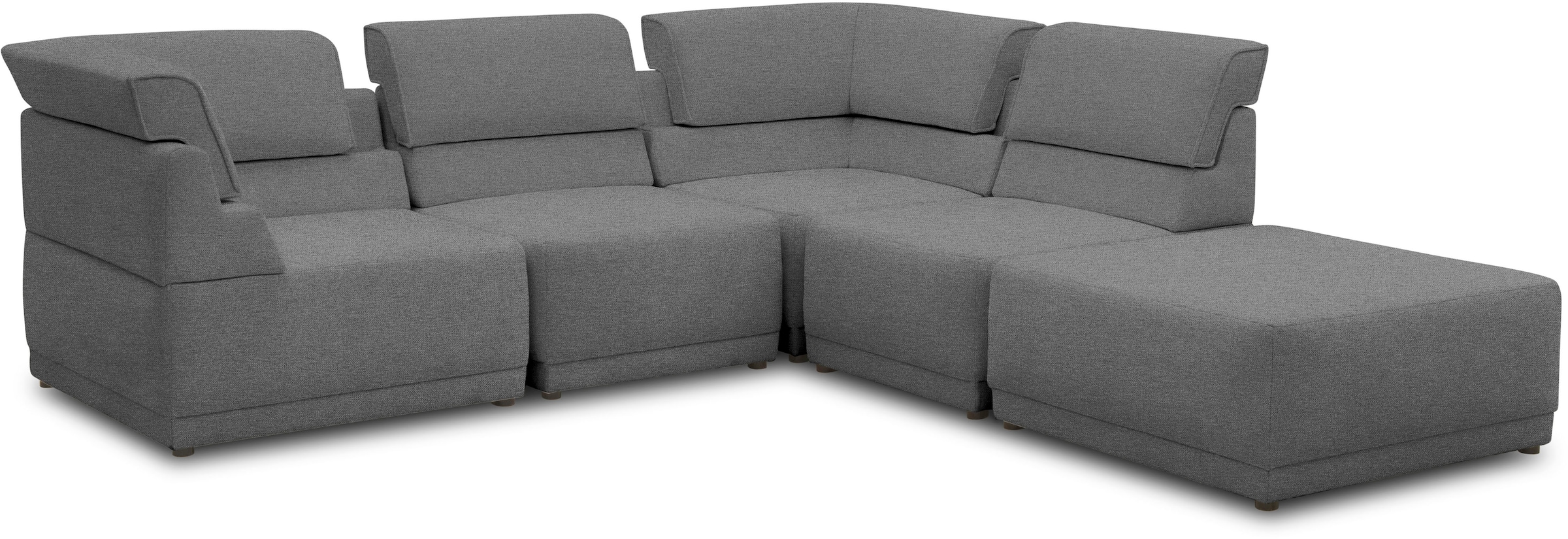 DOMO collection Loungesofa »800007«, (Set, 5 Teile), Rückenkissen aufstellbar, unendlich erweiterbar