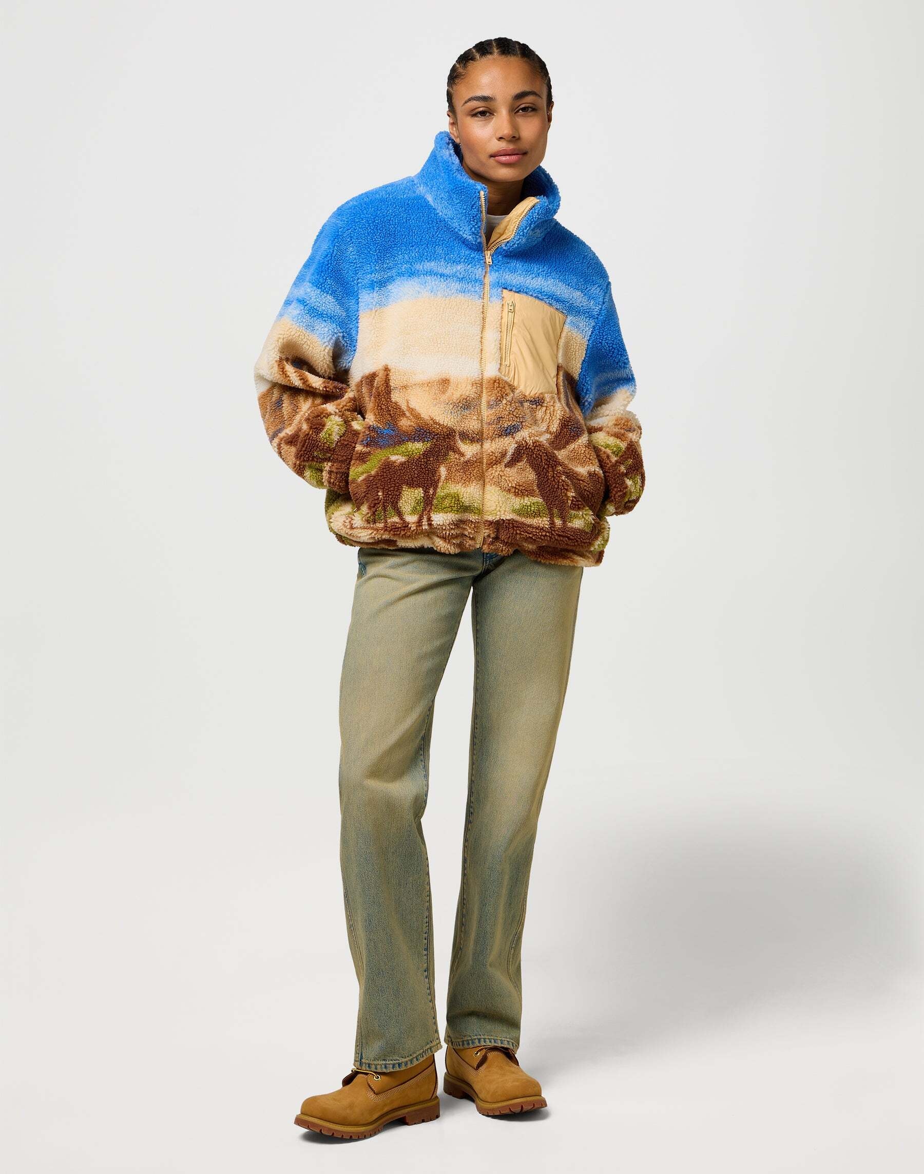 Wrangler Fleecejacke »WRANGLER Fleecejacke Transitional Fleece«