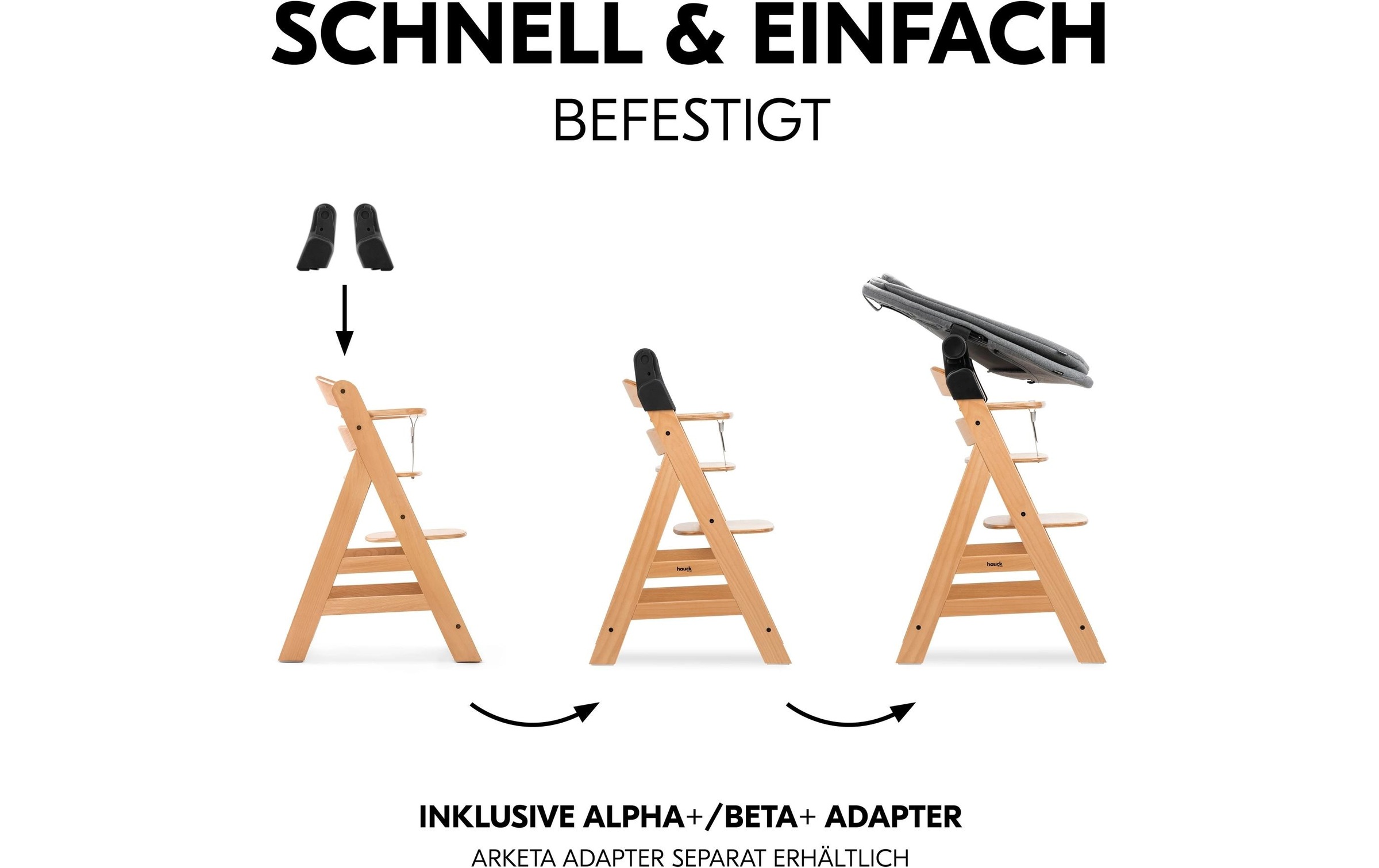 Hauck Hochstuhlaufsatz »Alpha+/Beta+ Melange« bis