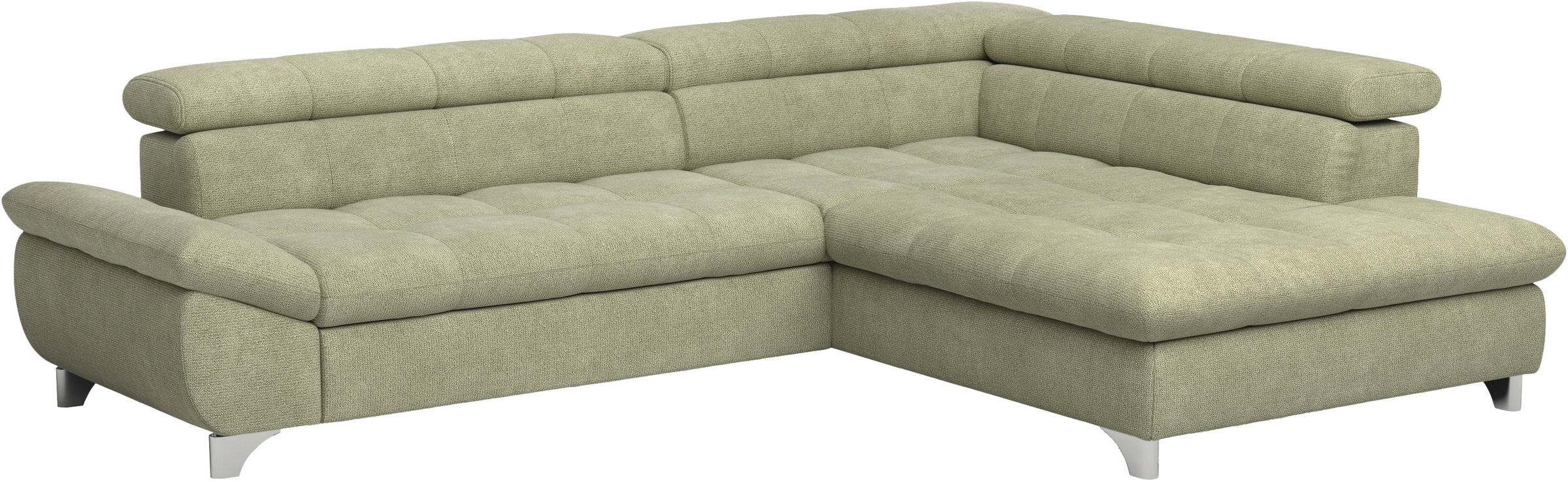 COTTA Ecksofa »Gemini L-Form«, mit Kopfteilverstellung, wahlweise mit Bettfunktion