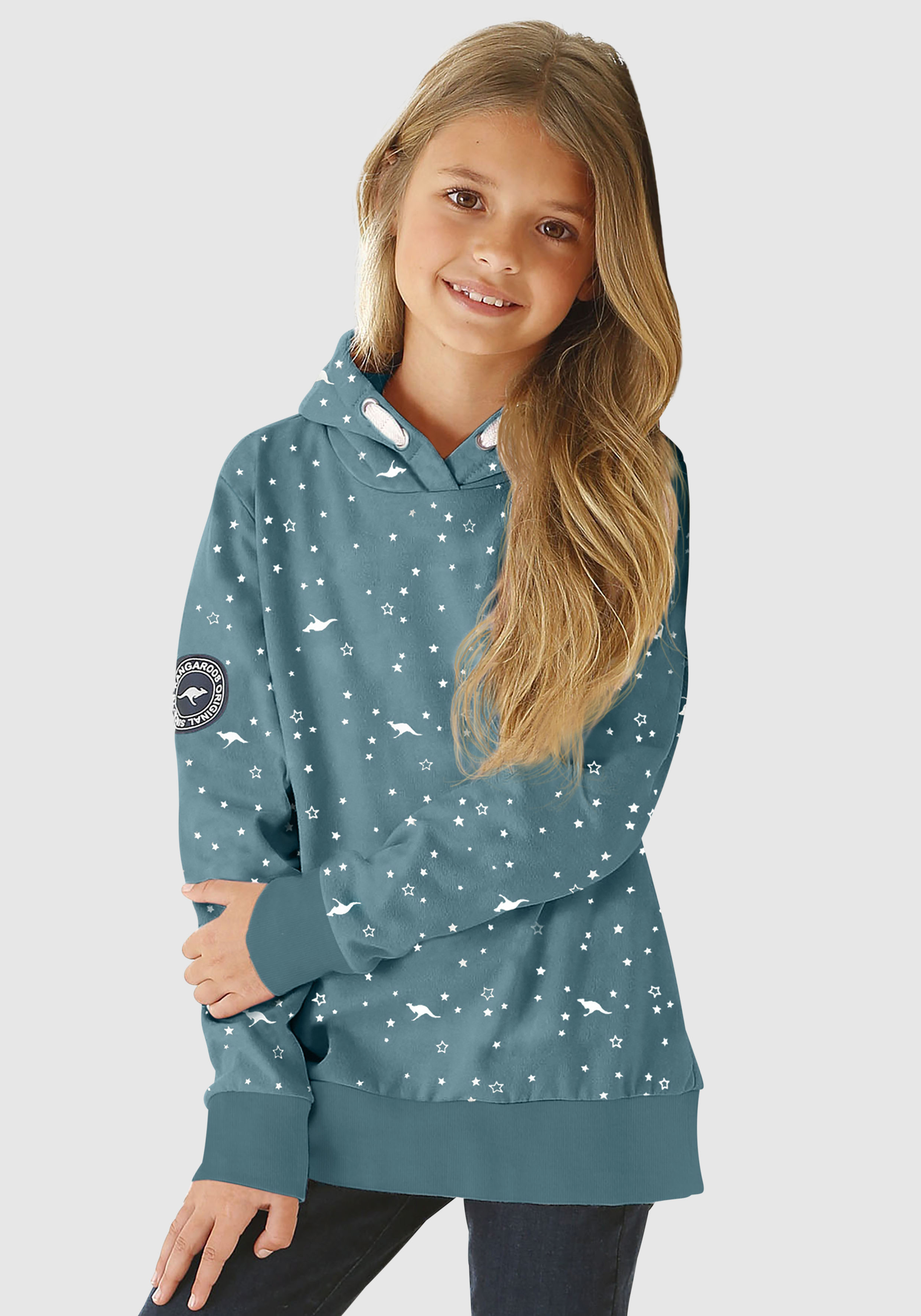 Kapuzensweatshirt, mit seitlichen Taschen