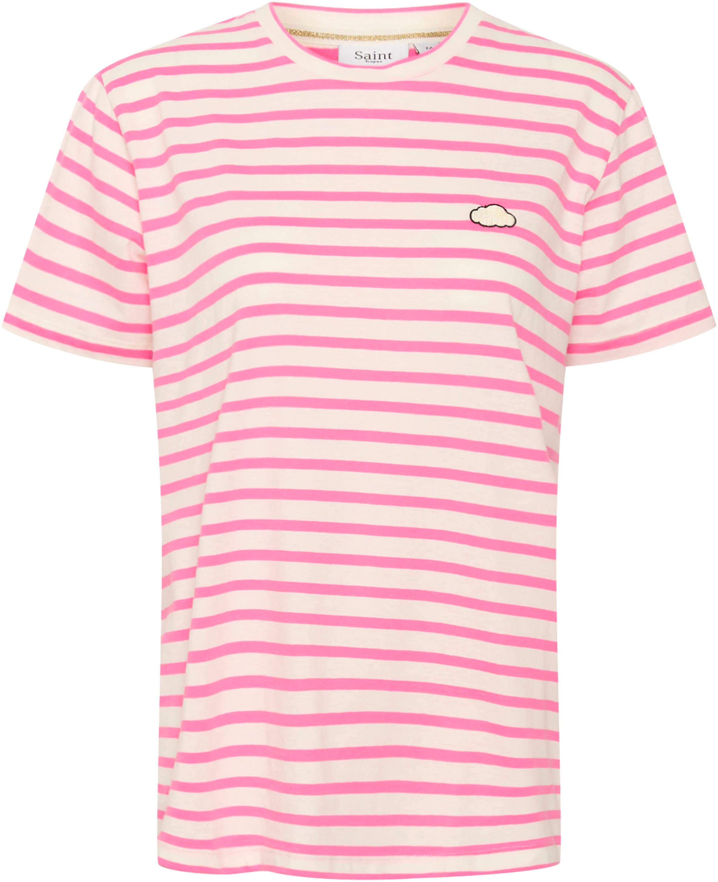 Saint Tropez T-Shirt »GanikaSZ T-Shirt« mit kleiner Stickerei