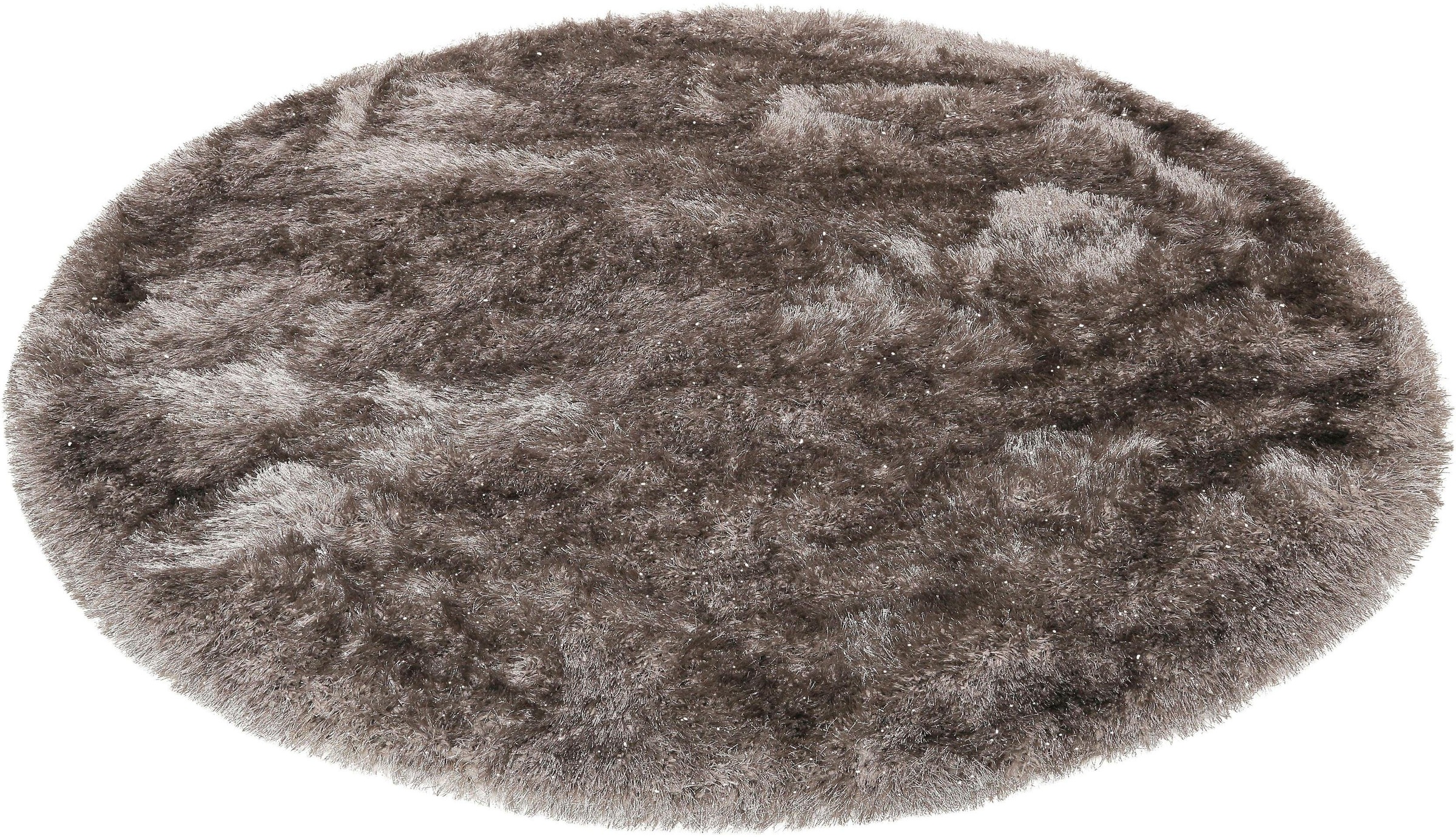 Image of Wecon home Hochflor-Teppich »Shiny Touch«, rund, 70 mm Höhe, Wohnzimmer bei Ackermann Versand Schweiz