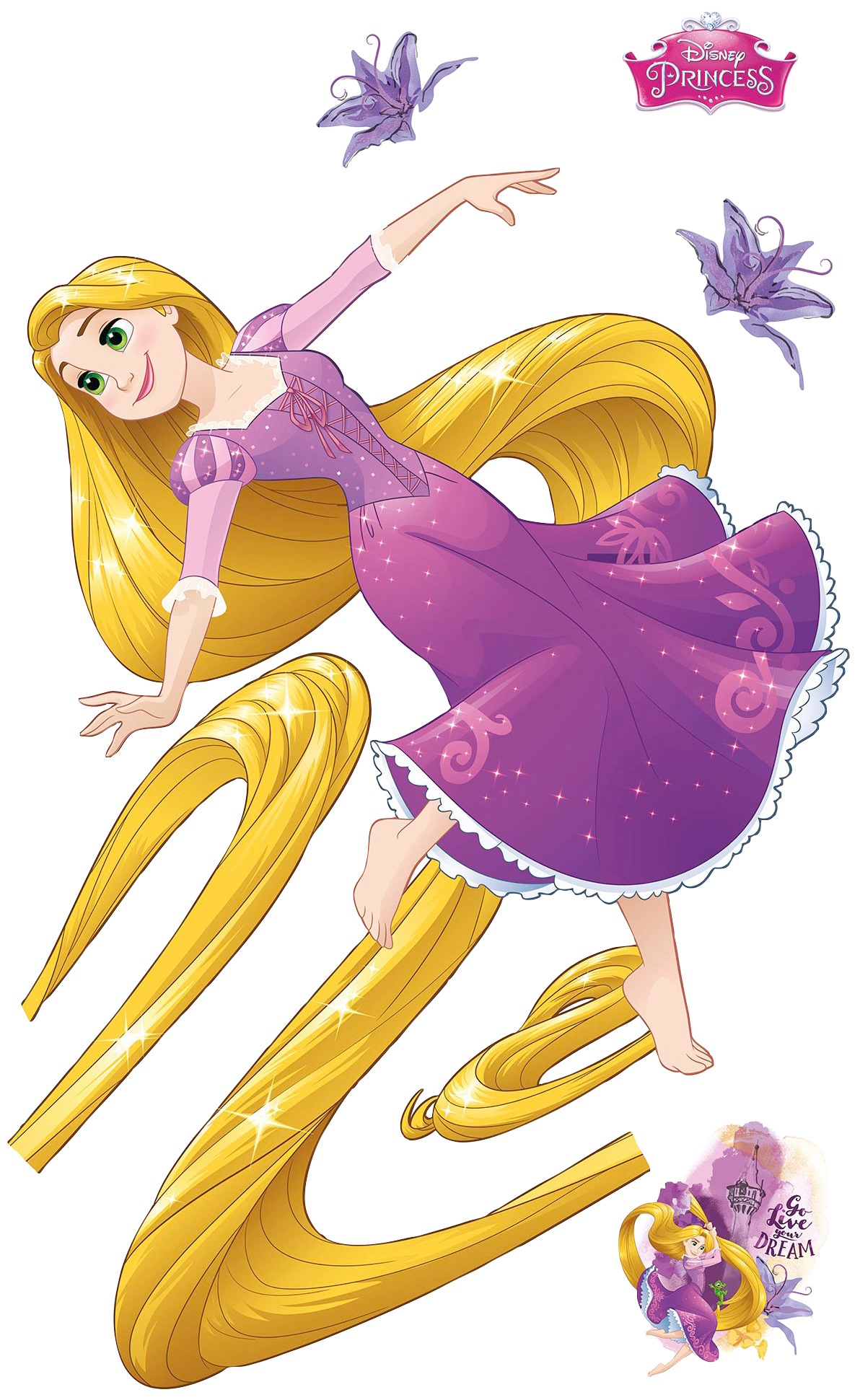 Image of Komar Vliestapete »Rapunzel XXL«, bedruckt-Comic-Retro, 127 x 200 cm (Breite x Höhe) bei Ackermann Versand Schweiz