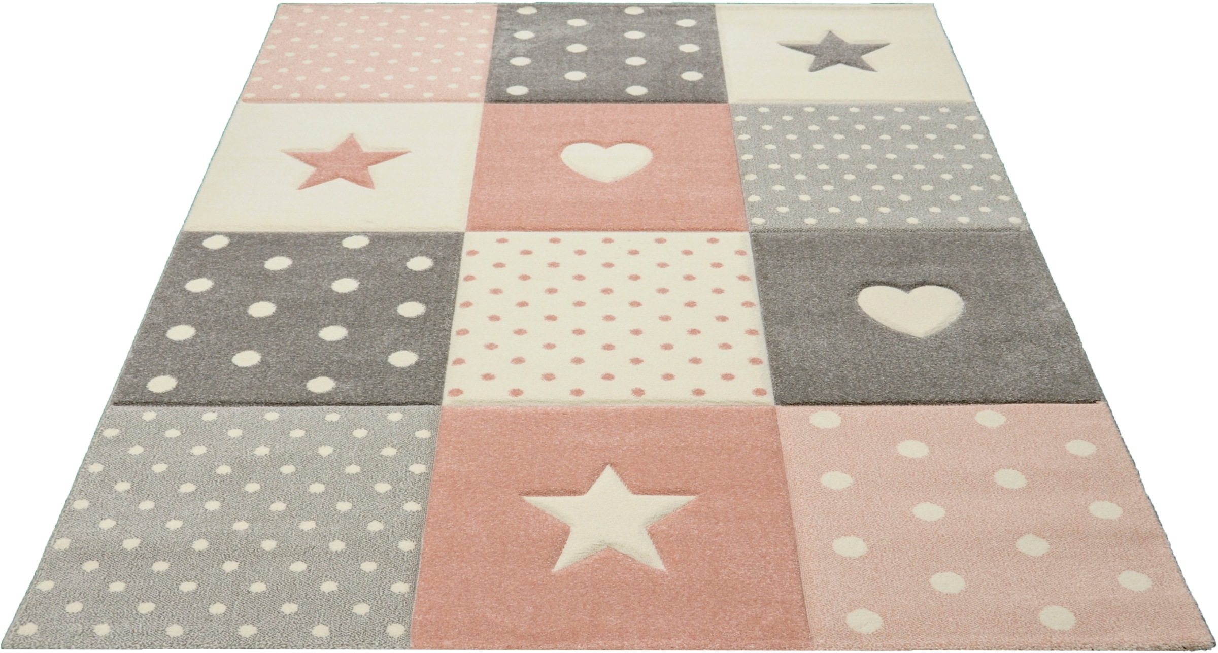 Image of merinos Kinderteppich »Pastel Kids 20339«, rechteckig, 13 mm Höhe, handgearbeiteter Konturenschnitt bei Ackermann Versand Schweiz