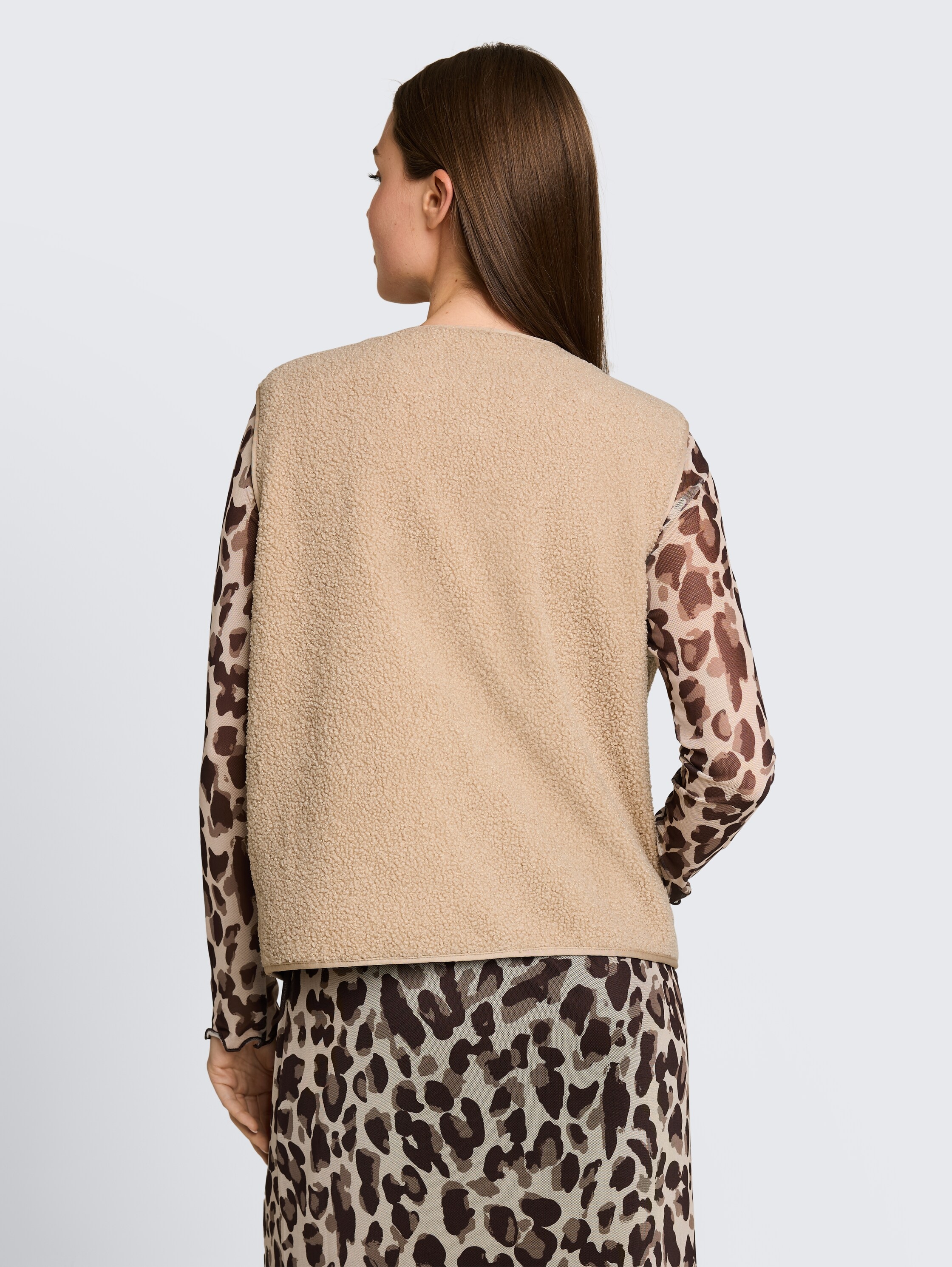 TOM TAILOR Gilet polaire »Boxy« avec fermeture éclair