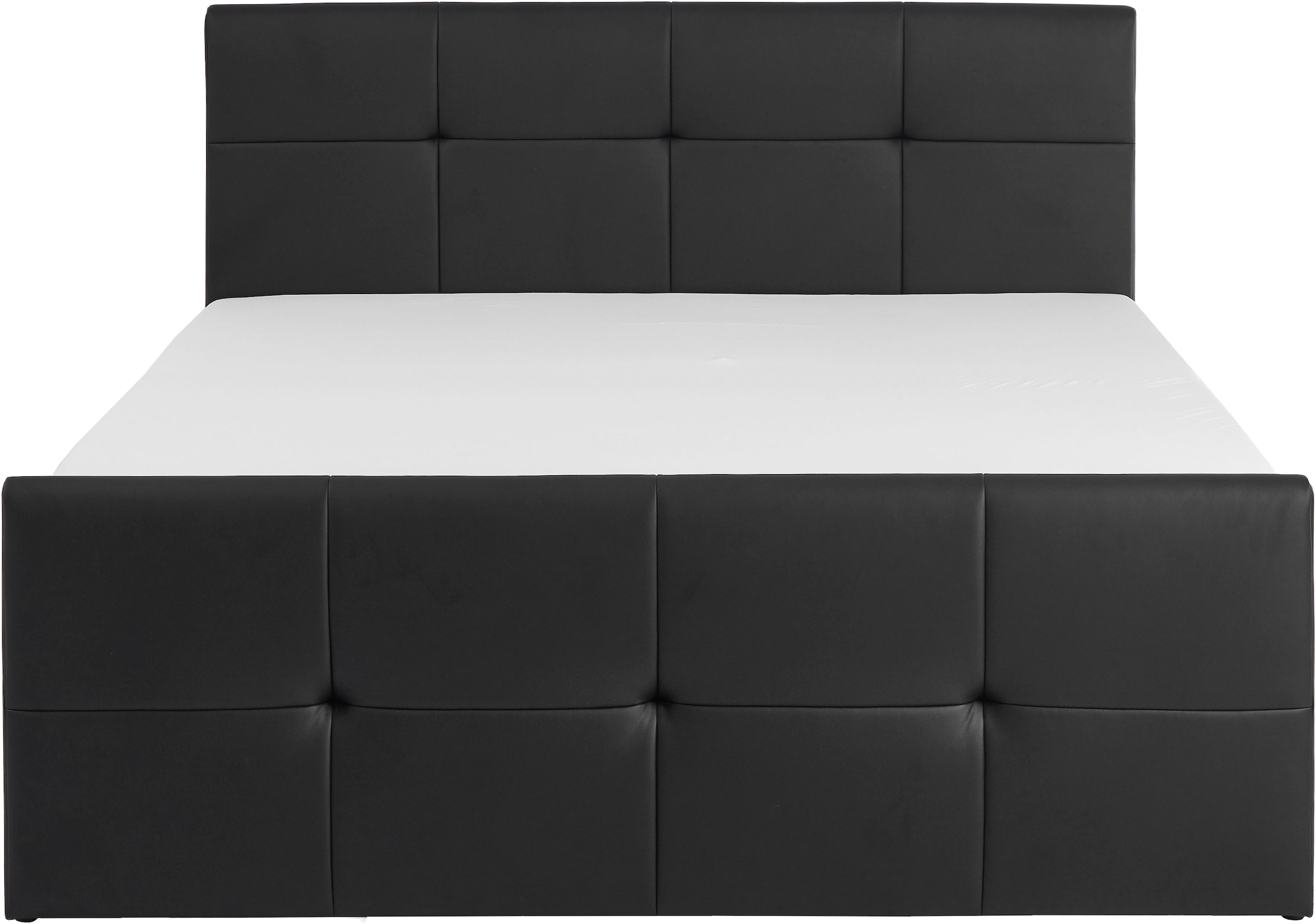 PLACES OF STYLE Lit de boxe »Mizzana inkl. Bettkasten, erhältlich in der Grösse 180x200cm, H3« Bezug aus Kunstleder, inkl. PU-Schaumtopper