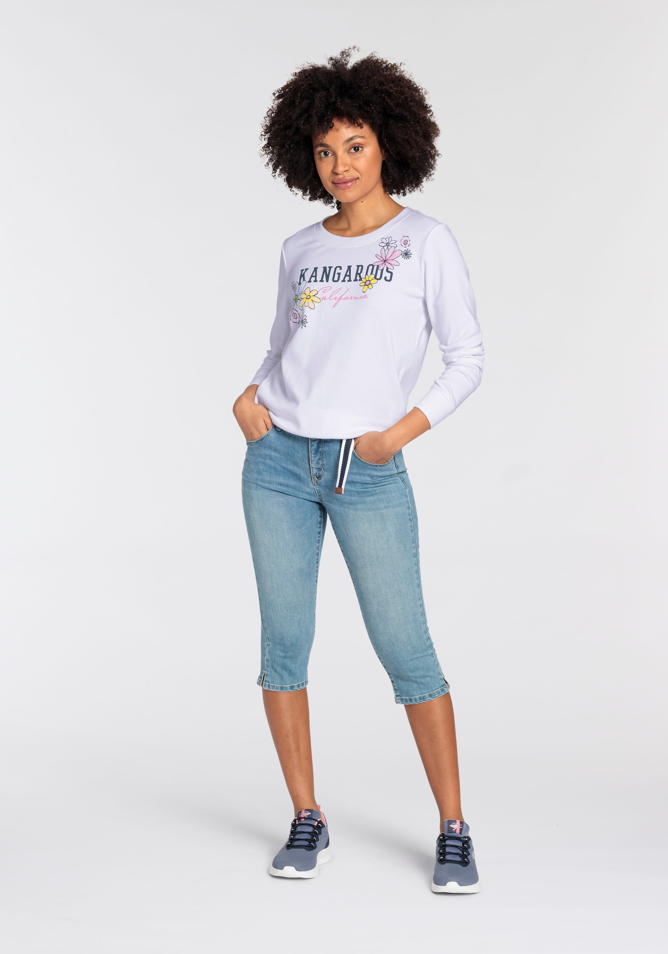 KangaROOS Sweatshirt, mit grossem Label Print - NEUE-KOLLEKTION