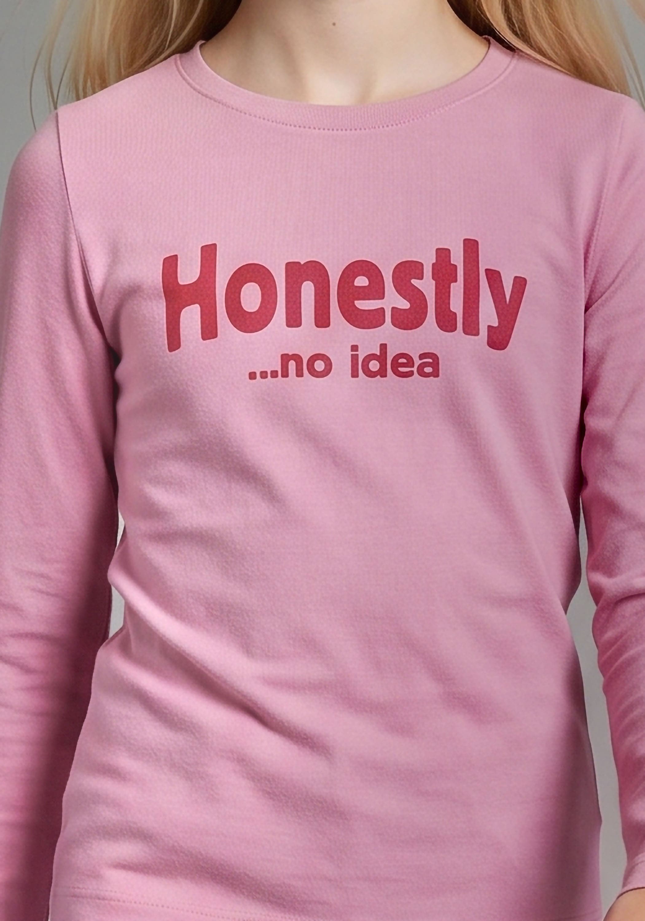 KIDSWORLD T-shirt à manches longues »Slogan Shirt: HONESTLY« T-shirt à slogan, manches longues, style basique, avec encolure ronde profonde