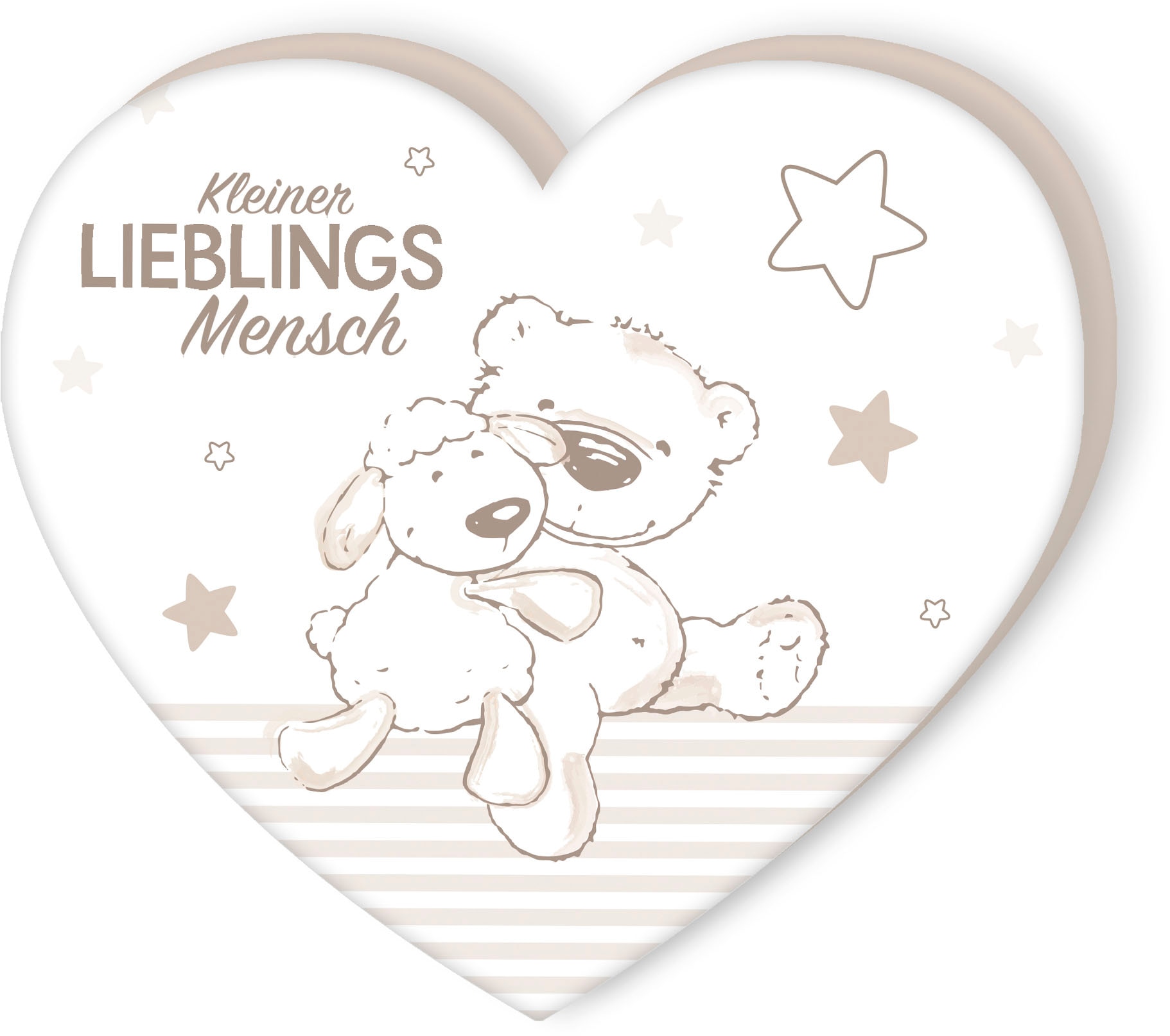 Image of Baby Best Dekokissen "Kleiner Lieblingsmensch" hochfarbig bedruckt