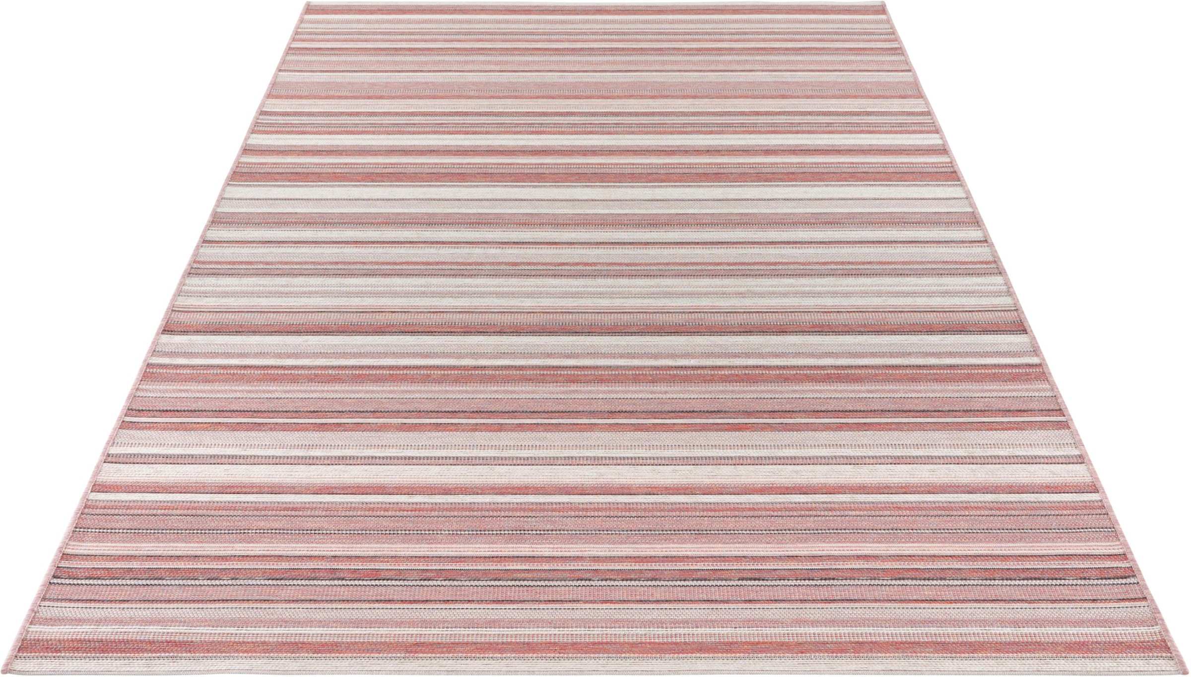 Image of ELLE DECORATION Teppich »Calais«, rechteckig, 4 mm Höhe, In-und Outdoor geeignet, Wohnzimmer, Balkon, Terrasse, Garten, Strapazierfähig und pflegeleicht, Flachgewebe, Gestreift bei Ackermann Versand Schweiz