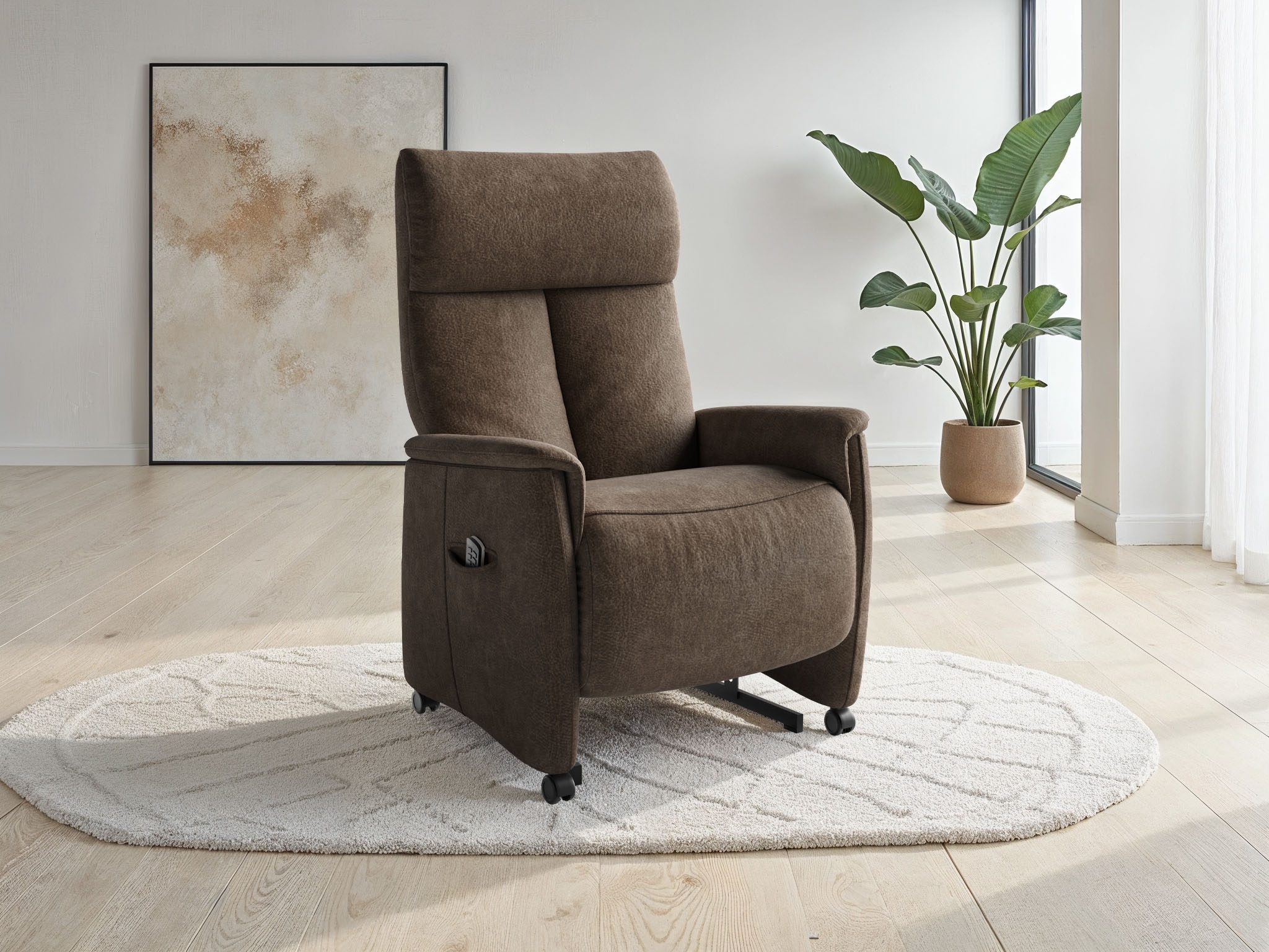 sit&more TV-Sessel "Cremona Comfort" wahlweise manuell oder elektrischer Funktion mit Akku