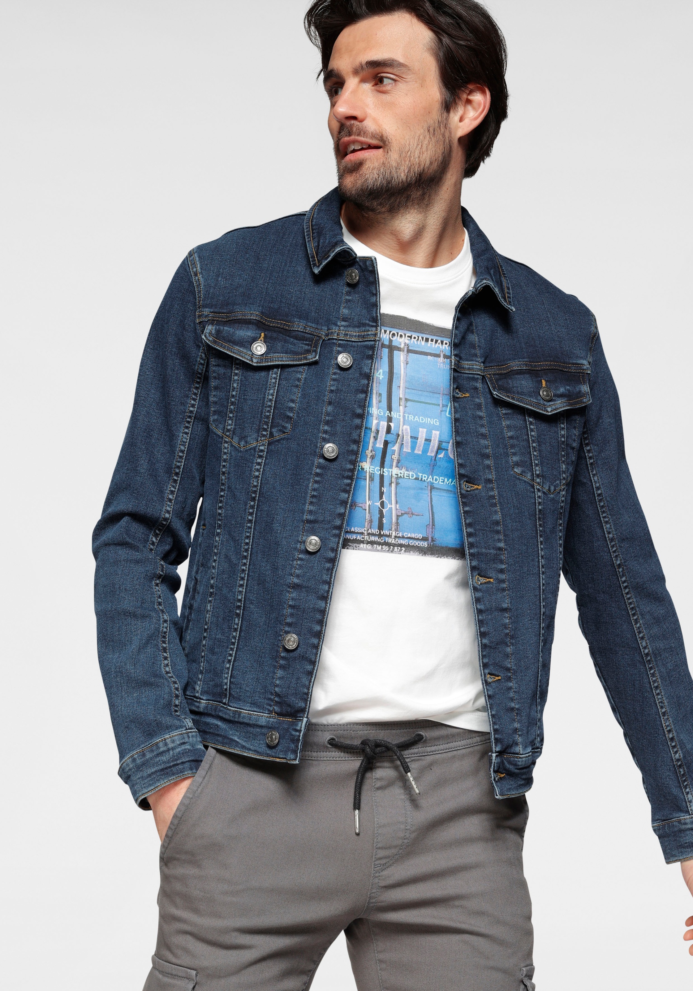 Image of TOM TAILOR Jeansjacke, mit Ziernähten bei Ackermann Versand Schweiz