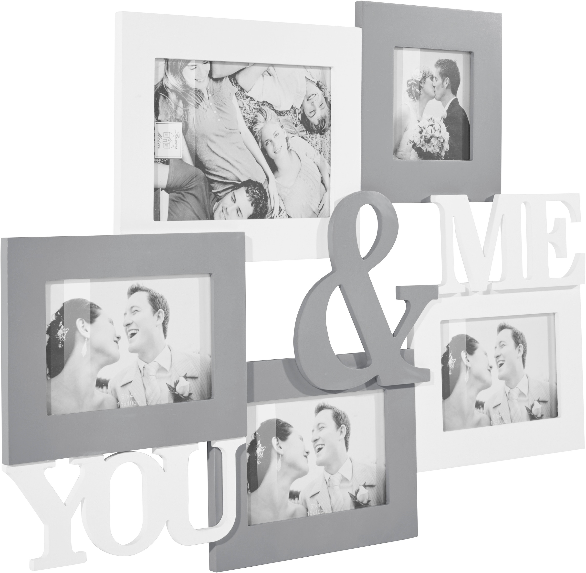 »YOU ME«, Collage für 5 Fotorahmen my kaufen Bilderrahmen bequem & Bilder, home