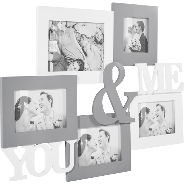 my home Bilderrahmen Collage »YOU & ME«, für 5 Bilder, Fotorahmen bequem  kaufen