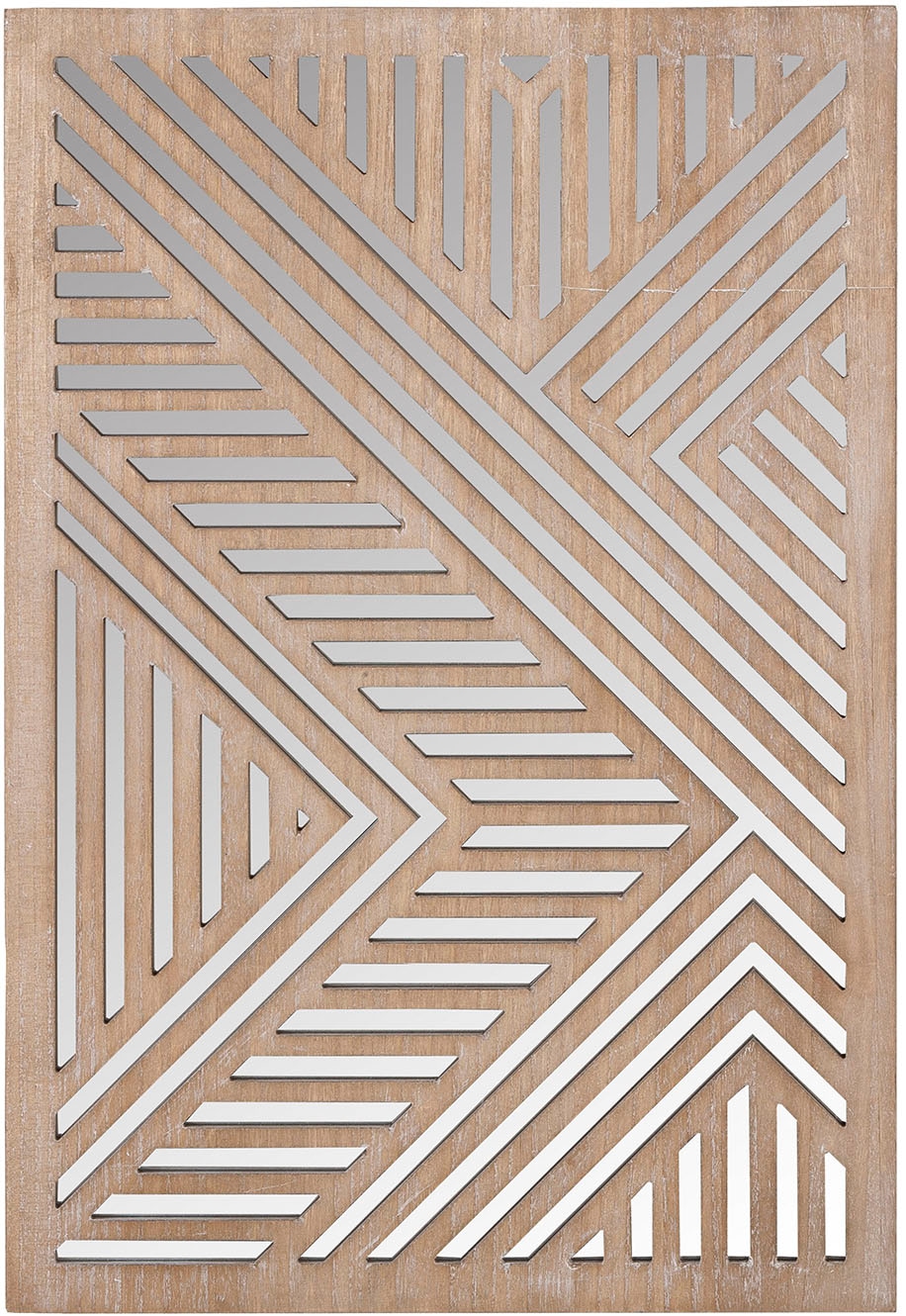 Image of Casablanca by Gilde Holzbild "Bild; Spiegel Enigma naturfarben H. 78 cm" 1 Stk. tlg.