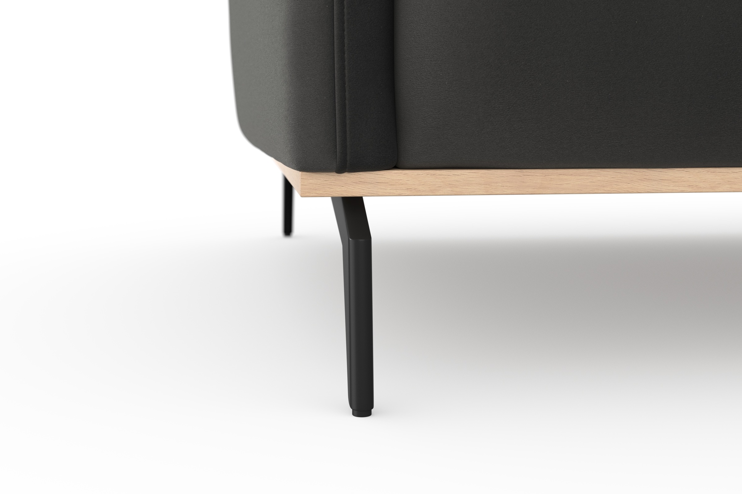 Places of Style Ecksofa »Fjord L-Form«, massiv, wahlweise mit Armlehnfunktion, Kopf- Sitztiefenverstellung