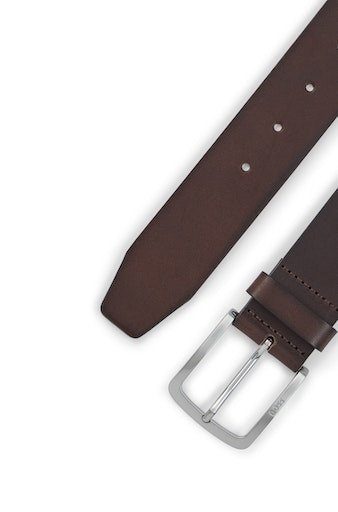 BOSS Ledergürtel »Jor-V_Sz40«, schlicht, mit dezenter Boss-Prägung auf der Schliesse