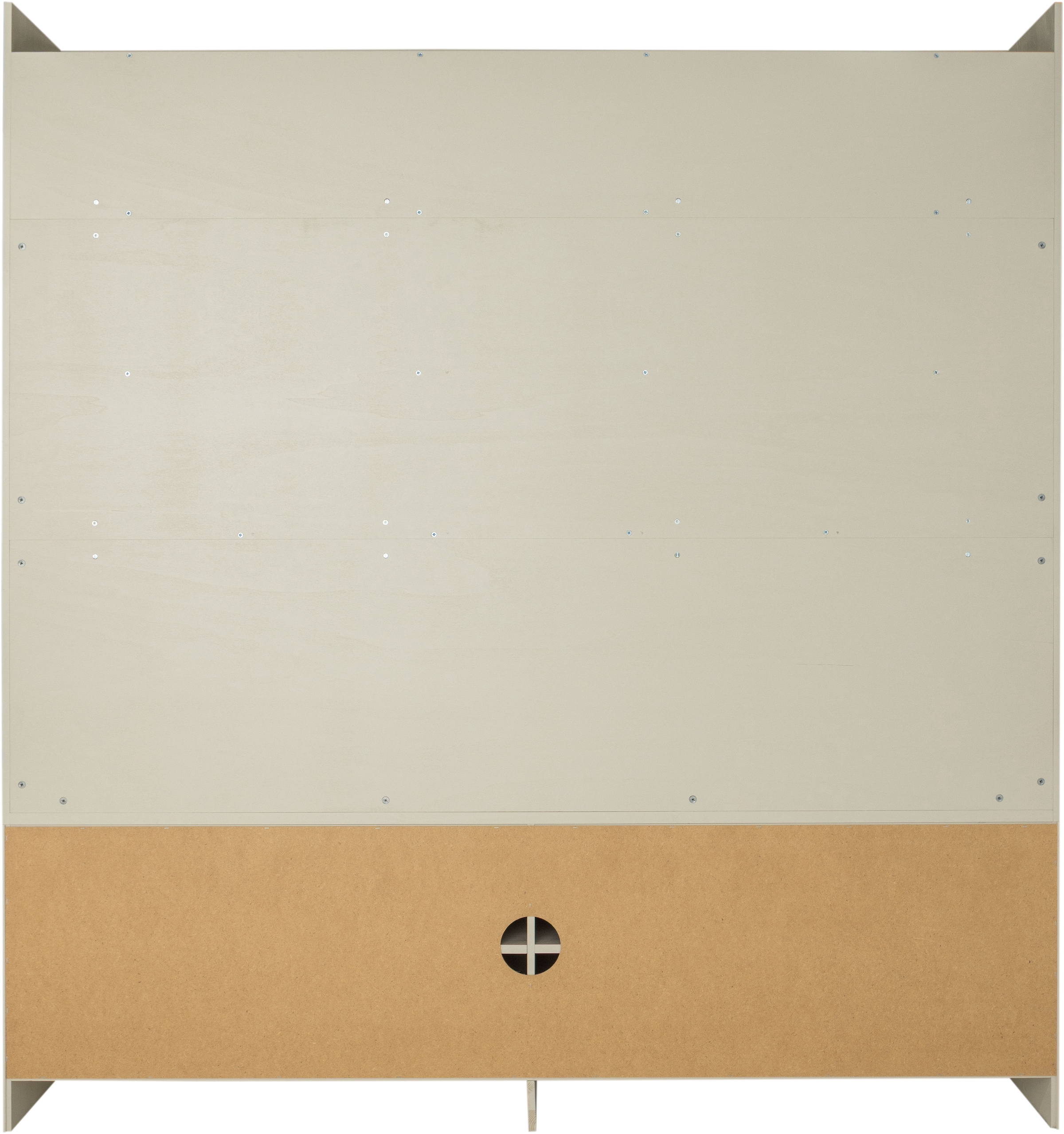 WOOOD Meuble mural »Wallcover FSC® Mix Kiefernholz mit Druckmechanismus 210x 31x 229 cm«