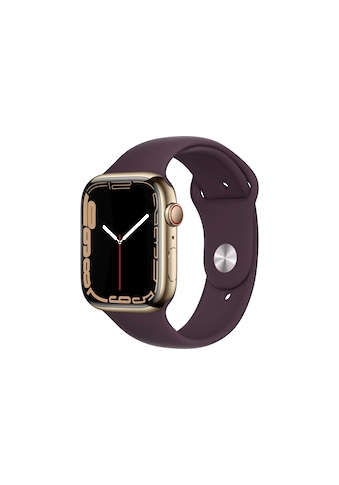 Apple Smartwatch »Serie 7, GPS, 45 mm Edelstahlgehäuse mit Sportarmband«, (Watch OS... kaufen