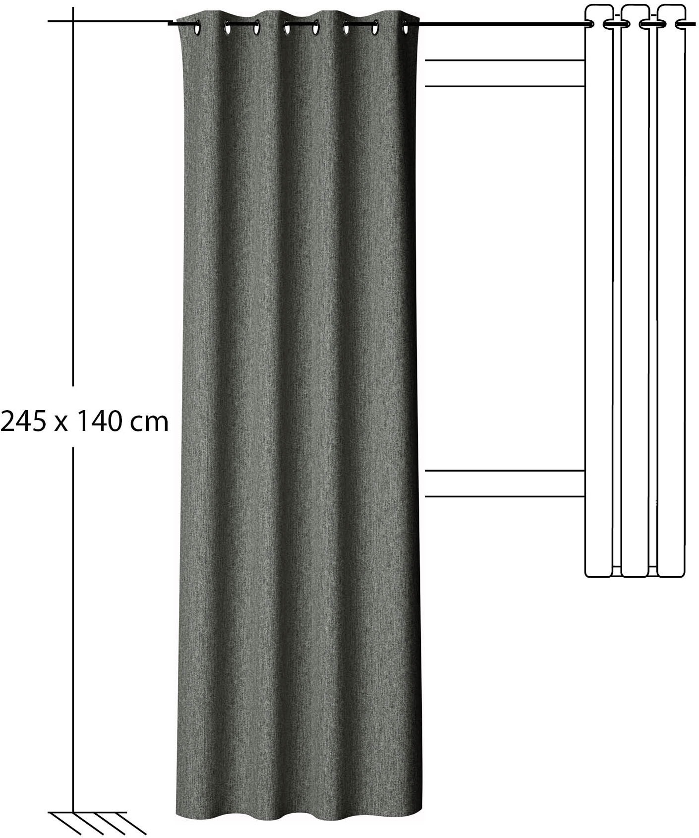 HOMING Vorhang »Katta« Ösen 1 Stk. tlg. Vorhang Katta