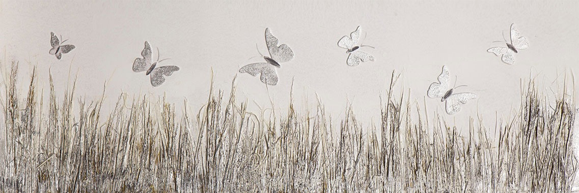 Image of Spiegelprofi GmbH Leinwandbild »Butterfly meadow«, (1 St.), jedes Bild ein Unikat, handgearbeitet bei Ackermann Versand Schweiz