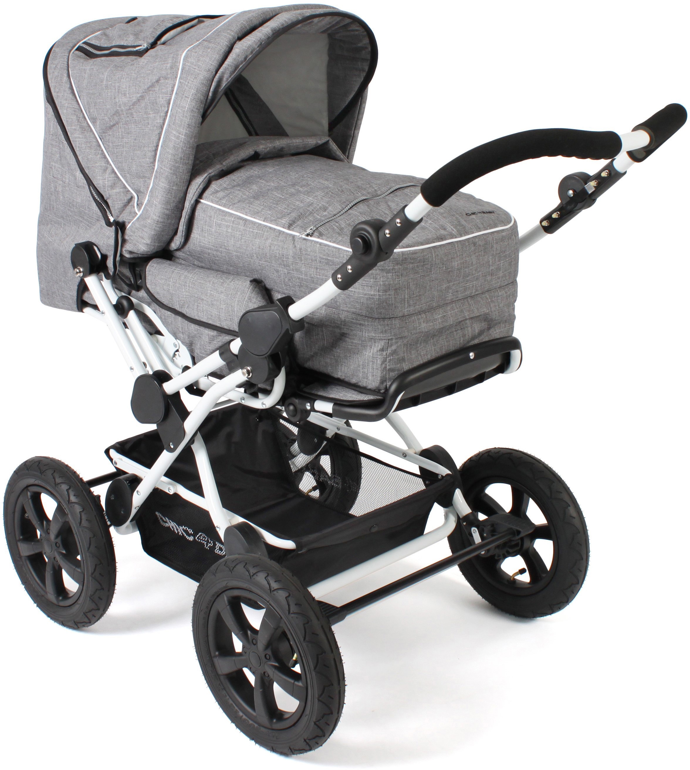 Image of CHIC4BABY Kombi-Kinderwagen »Viva, Melange Grau«, 15 kg, ; Kinderwagen bei Ackermann Versand Schweiz