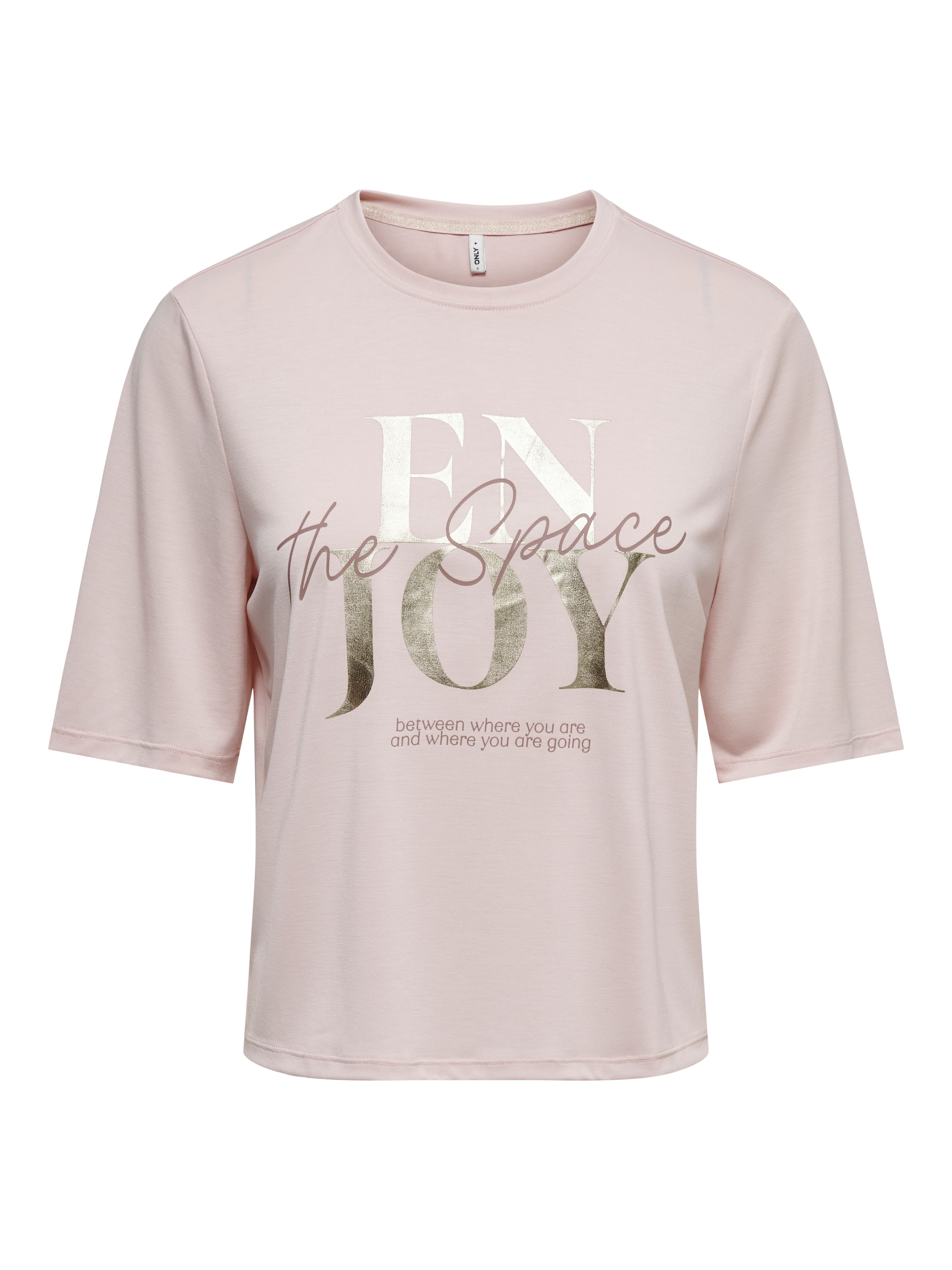 ONLY T-shirt à manches courtes »ONLFREE MAYA S/S PRINT TOP BOX JRS« mélange de matières, coupe régulière, col rond
