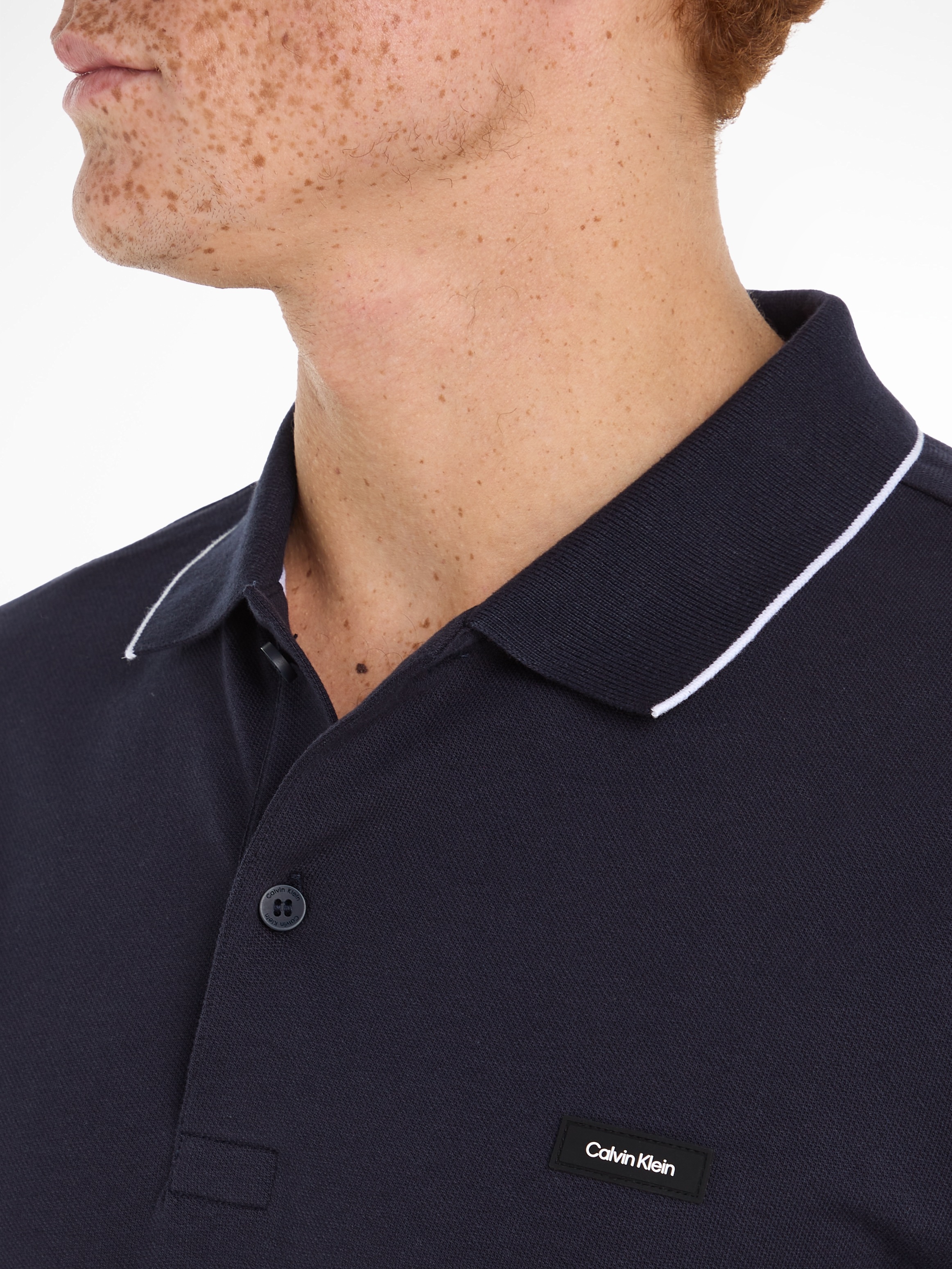 Calvin Klein Poloshirt »STRETCH PIQUE TIPPING POLO«