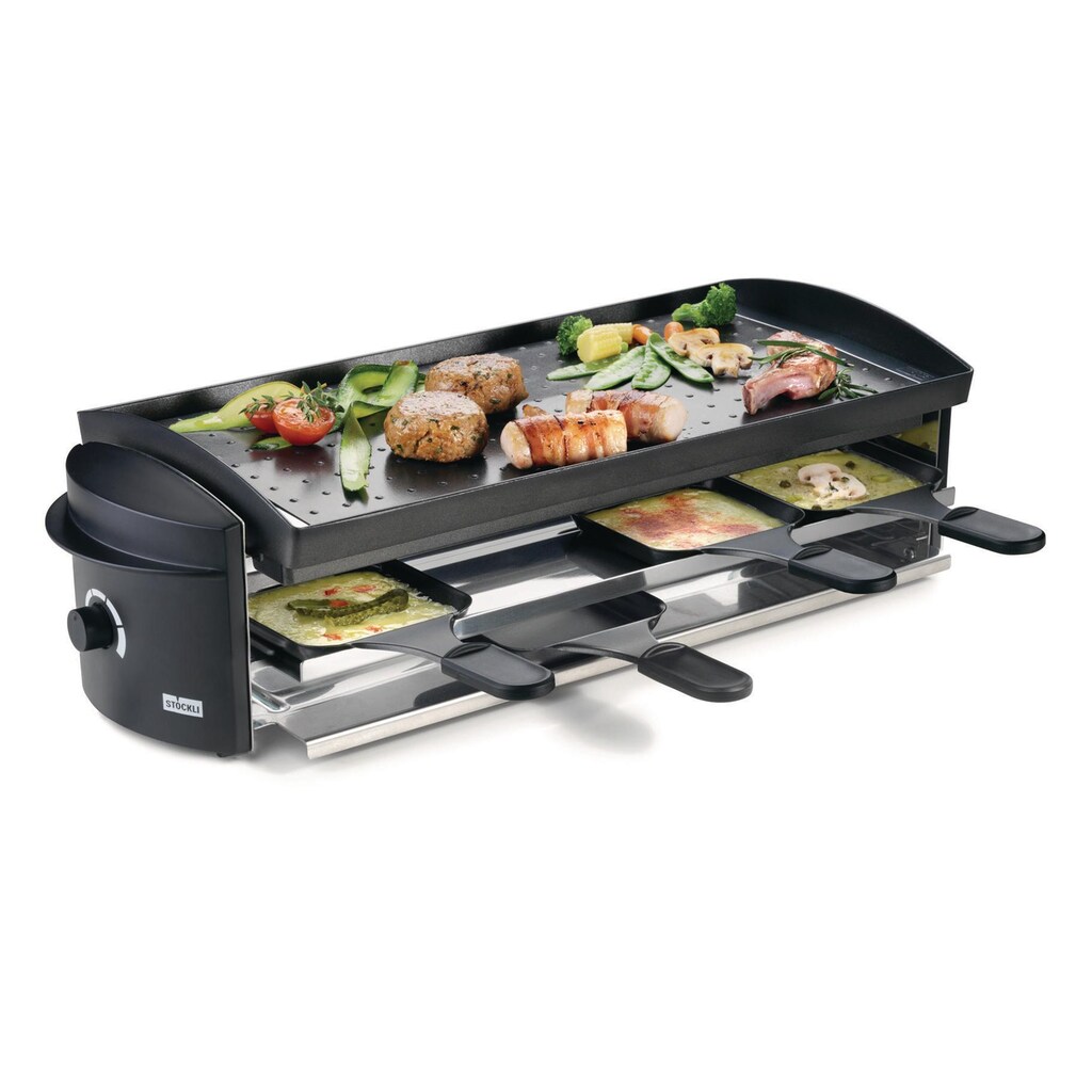 Stöckli Raclette »Cheeseboard V8 Grill«, 8 St. Raclettepfännchen, - W