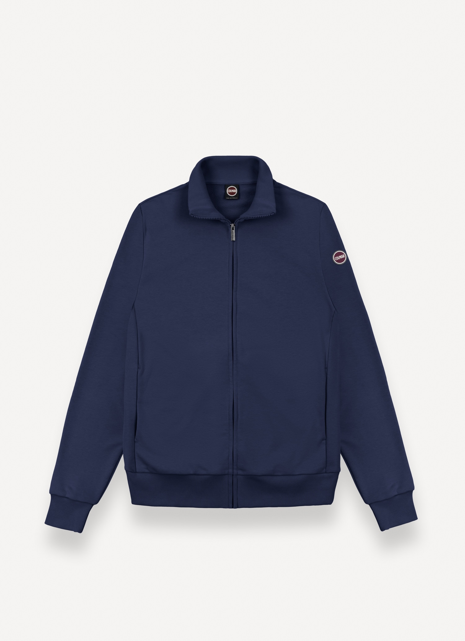 Image of Colmar Sweatjacke "MENS SWEATJACKET" mit geripptem Stehkragen, aus Baumwolle, Regular Fit