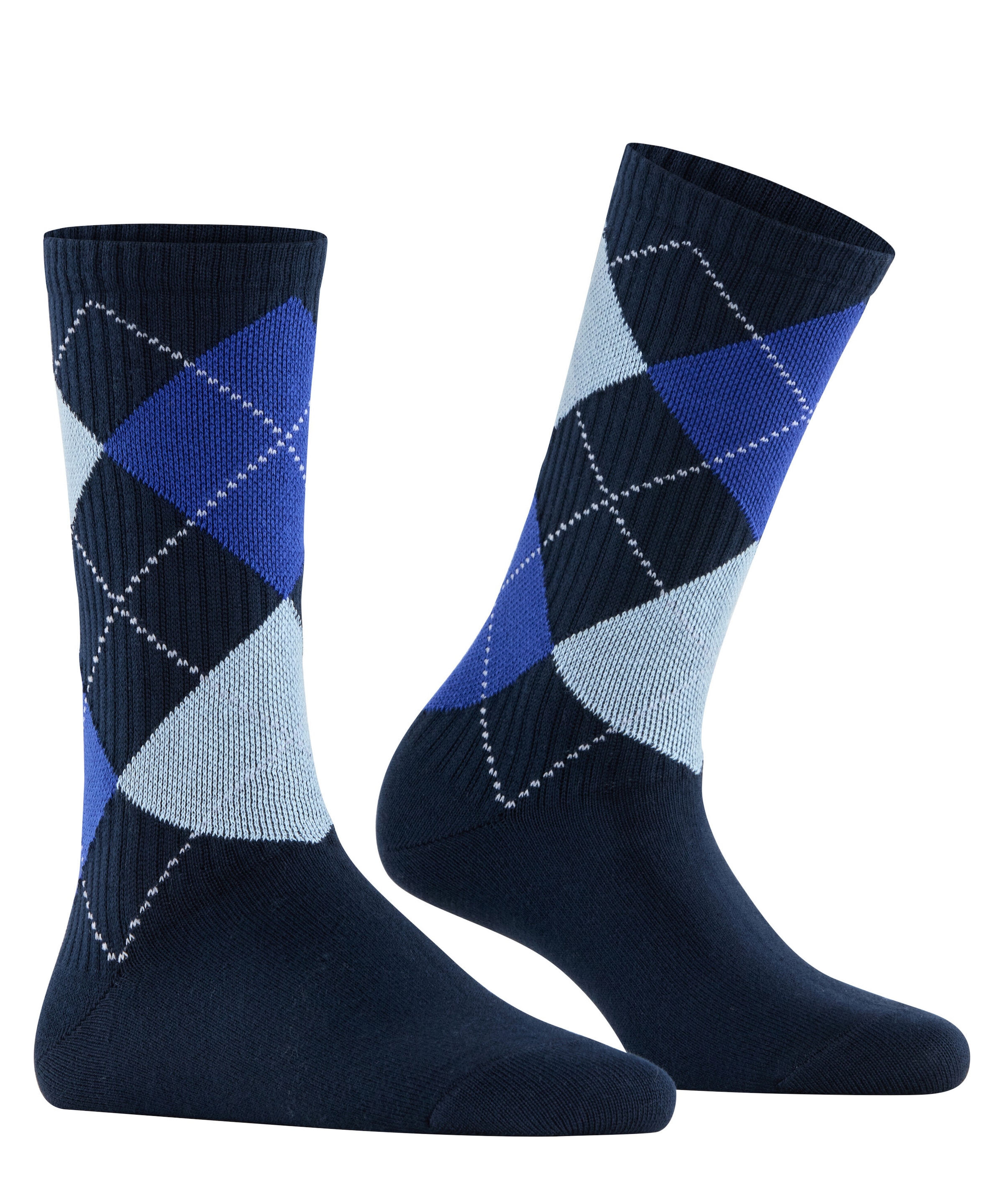 Burlington Socken »Rib Courtside« Einheitsgrösse 40-46, Argyle-Muster, feine Rippenstruktur
