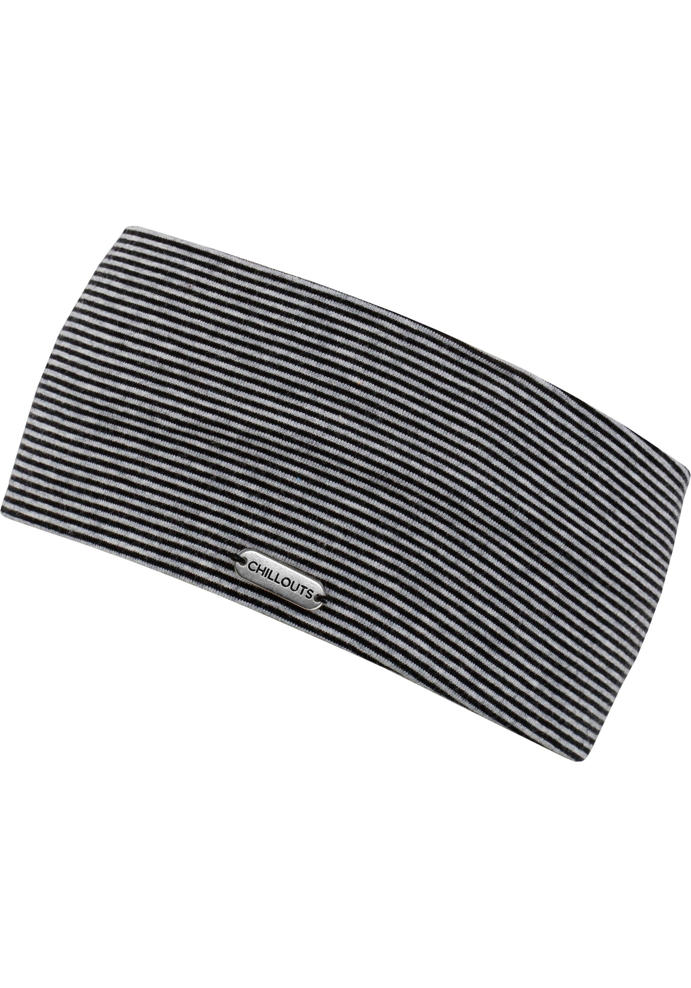 Image of chillouts Stirnband "Farum Headband" Dünn gestreiftes Baumwoll-Stirnband mit sanfter Oberfläche