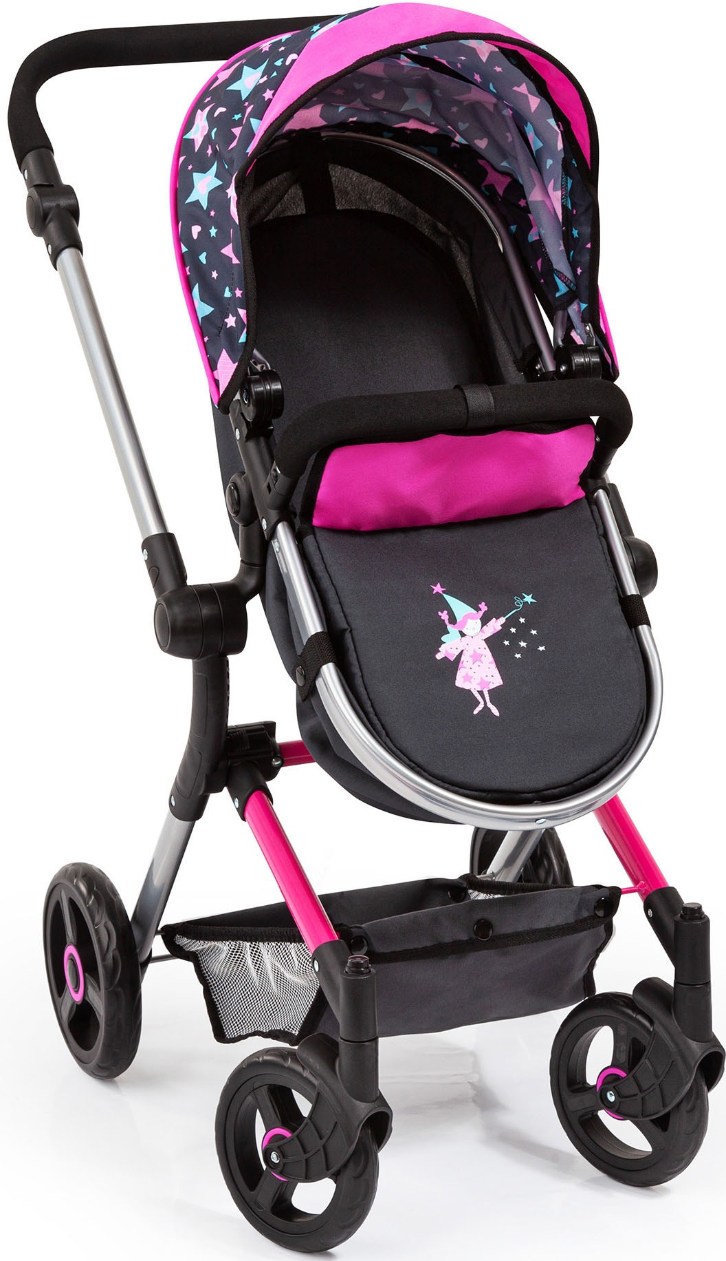 Bayer Kombi-Puppenwagen »Vario, blau«, mit Wickeltasche