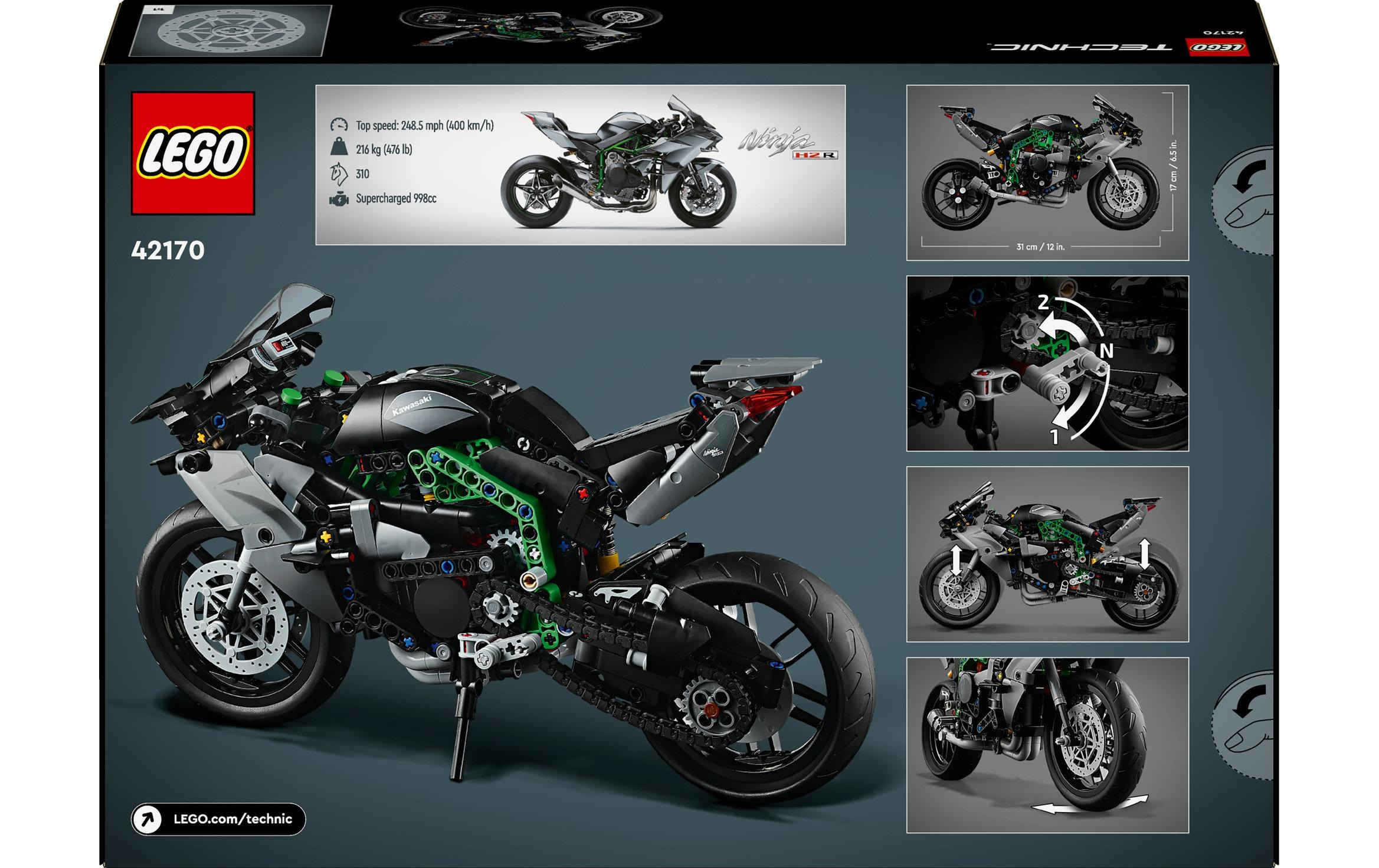 LEGO® Spielbausteine »Technic Kawasaki Ninja H2R Motorrad 42170«