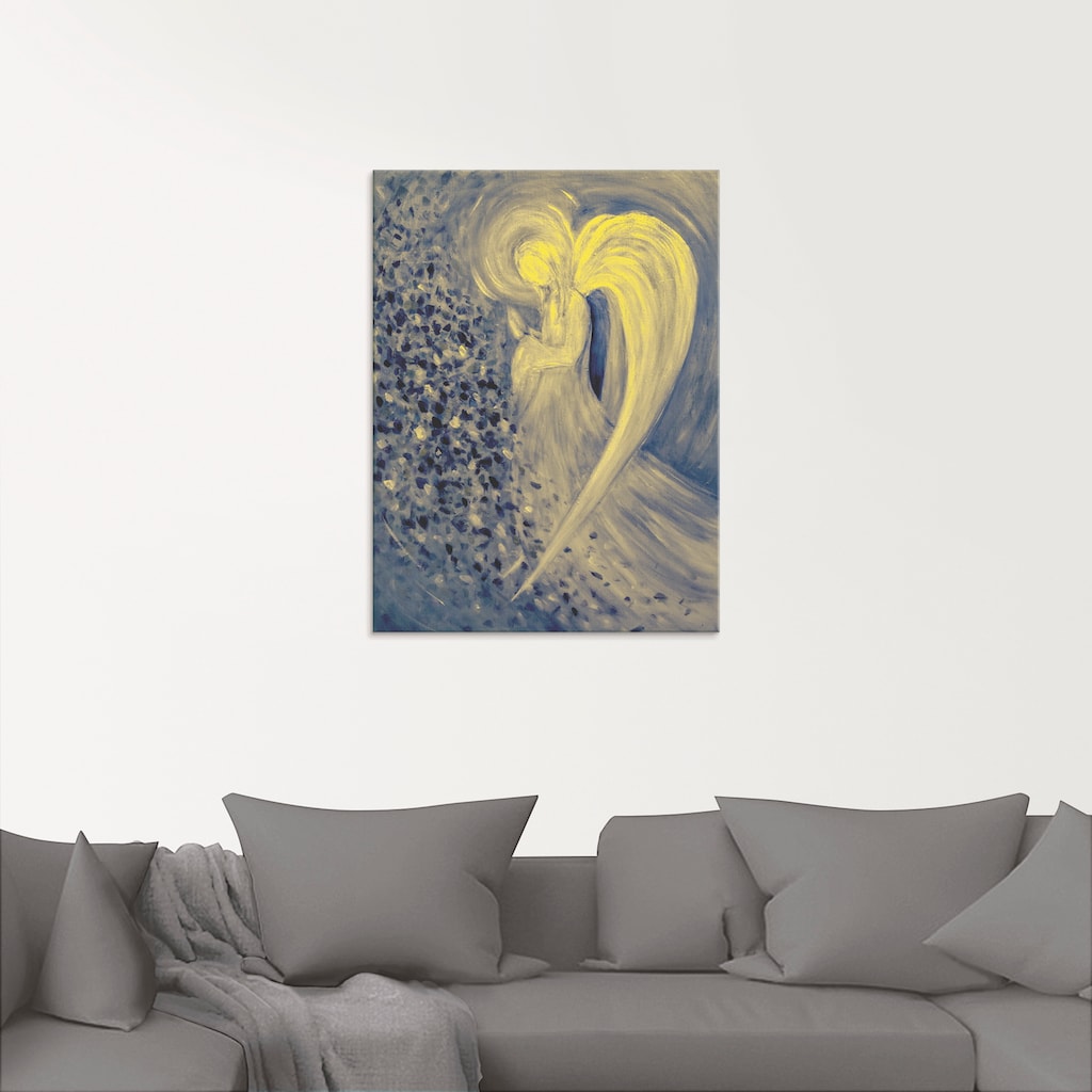 Artland Glasbild »Engel der Nacht«, Religion, (1 St.)
