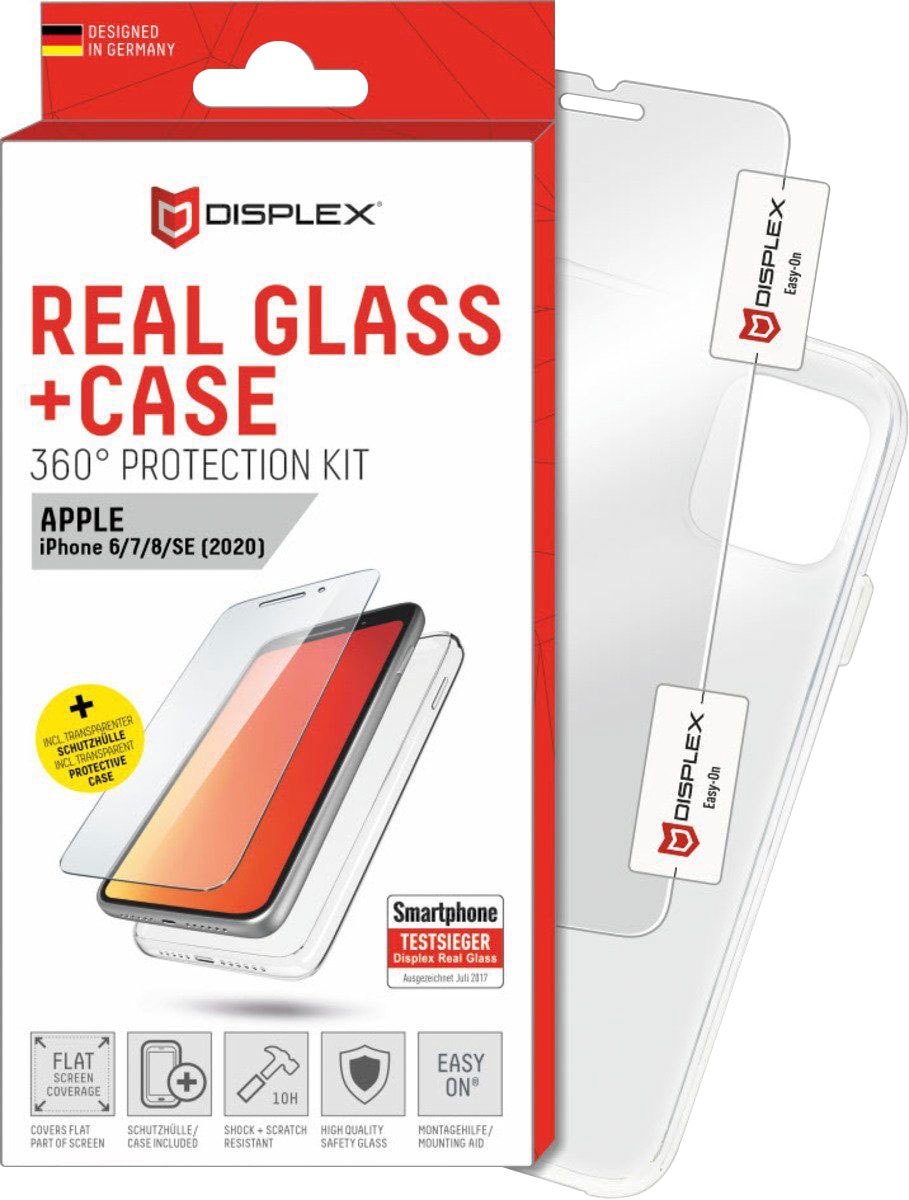 Displex Displayschutzglas »DISPLEX Real Glass Panzerglas für Apple iPhone 7/8/SE(2020) (4,7")«, für Apple iPhone 6-Apple iPhone 7-Apple iPhone 8-Apple iPhone SE 2020