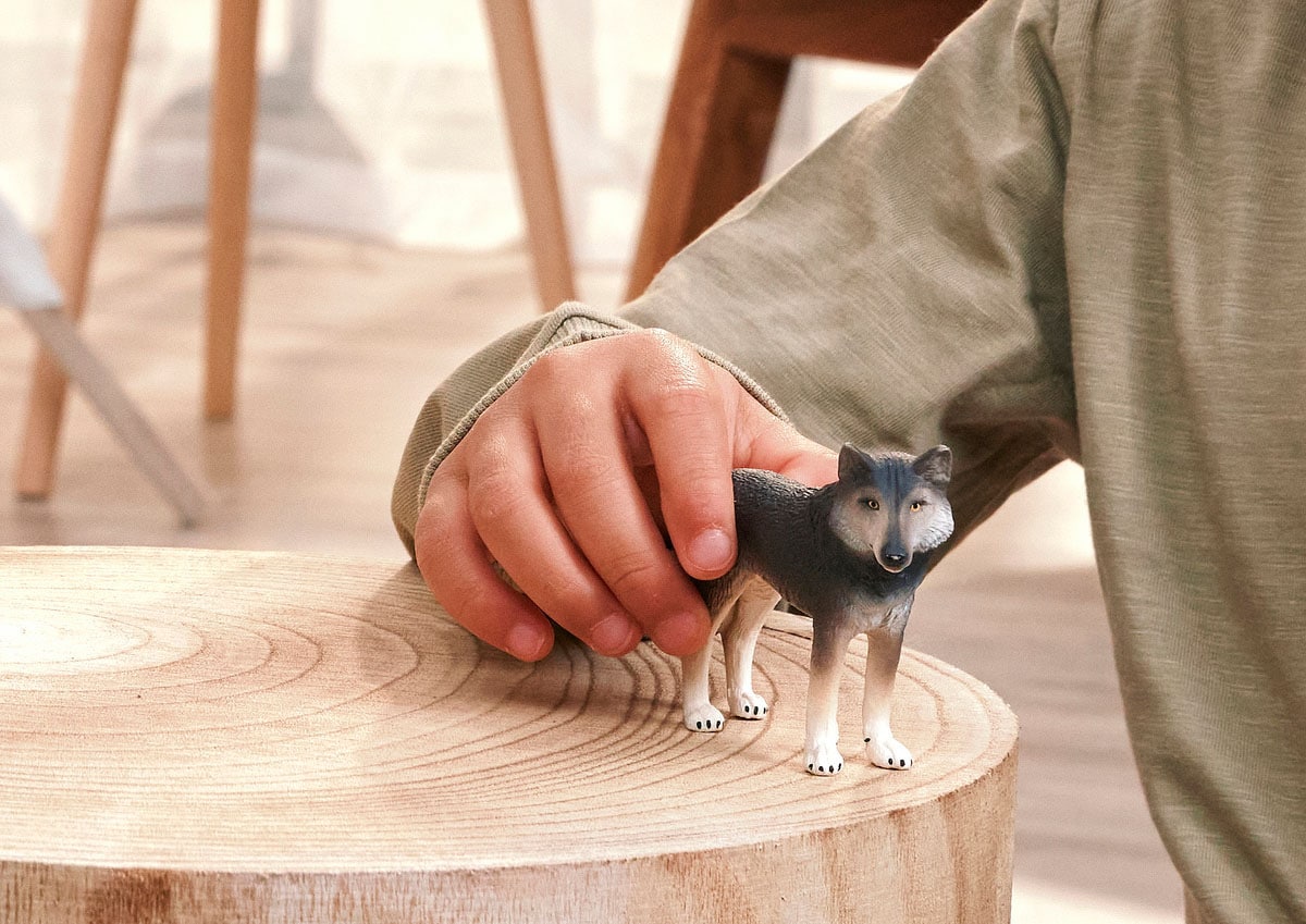 Schleich® Spielfigur »WILD LIFE, Amerikanischer Wolf (14991)«