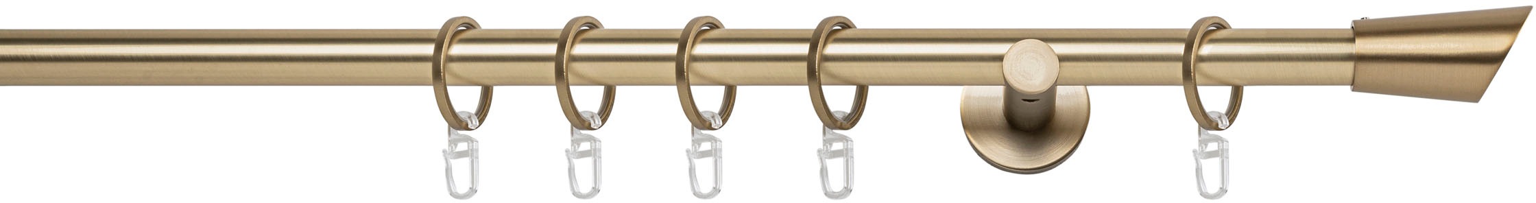 mydeco Gardinenstange »20mm Rag Wandträger 6,5 cm«, 1 läufig-läufig, Fixmass