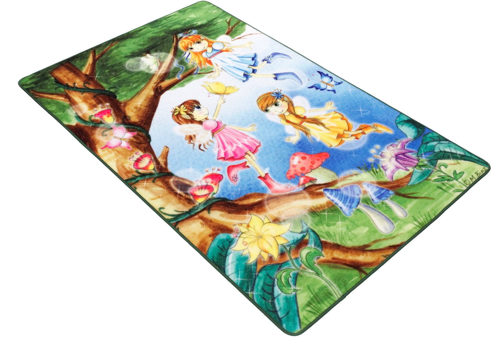 Image of Böing Carpet Kinderteppich »Lovely Kids LK-2 Feen«, rechteckig, 2 mm Höhe, besonders weich durch Microfaser, Kinderzimmer bei Ackermann Versand Schweiz