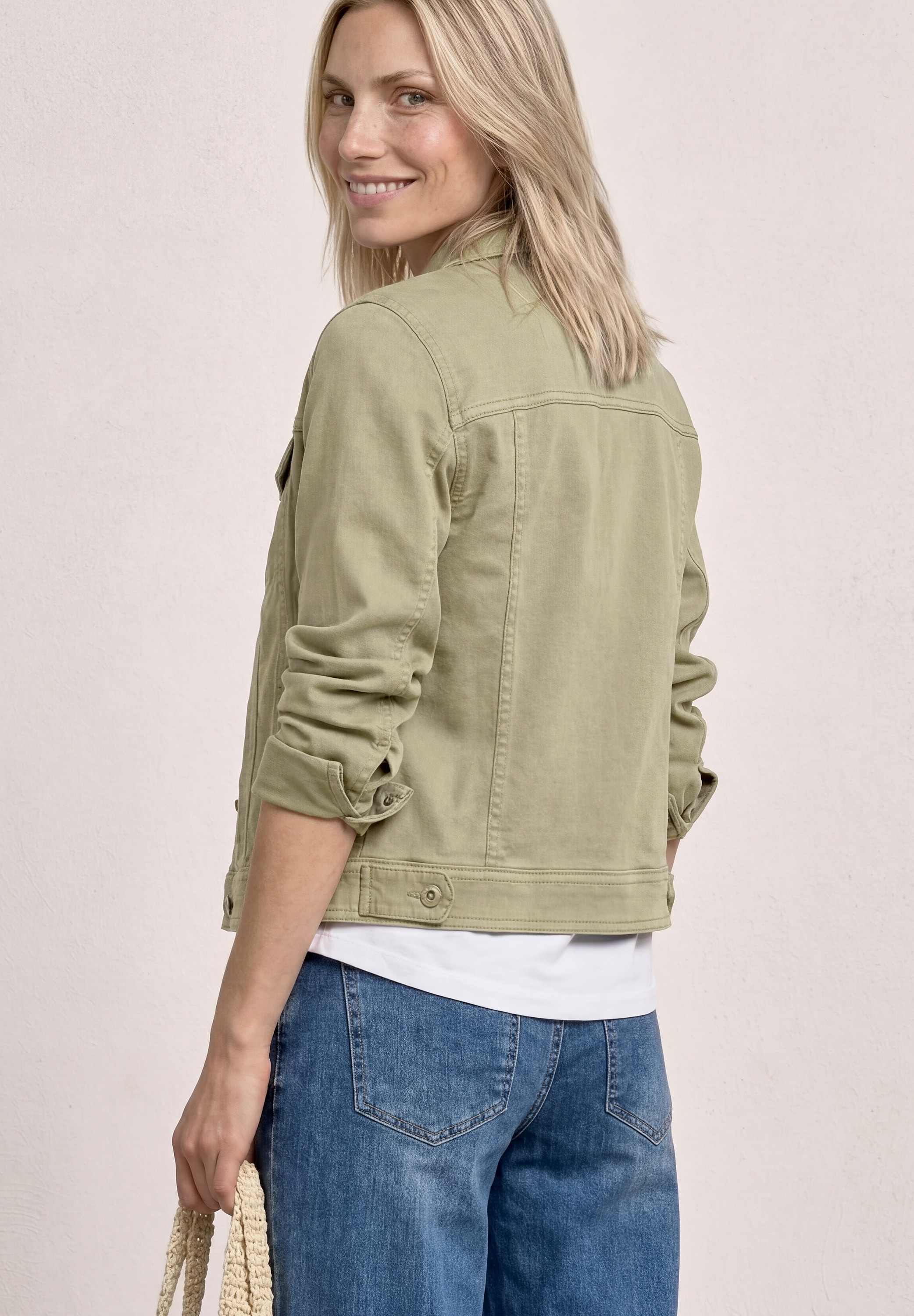 STREET ONE Veste courte aspect denim coloré